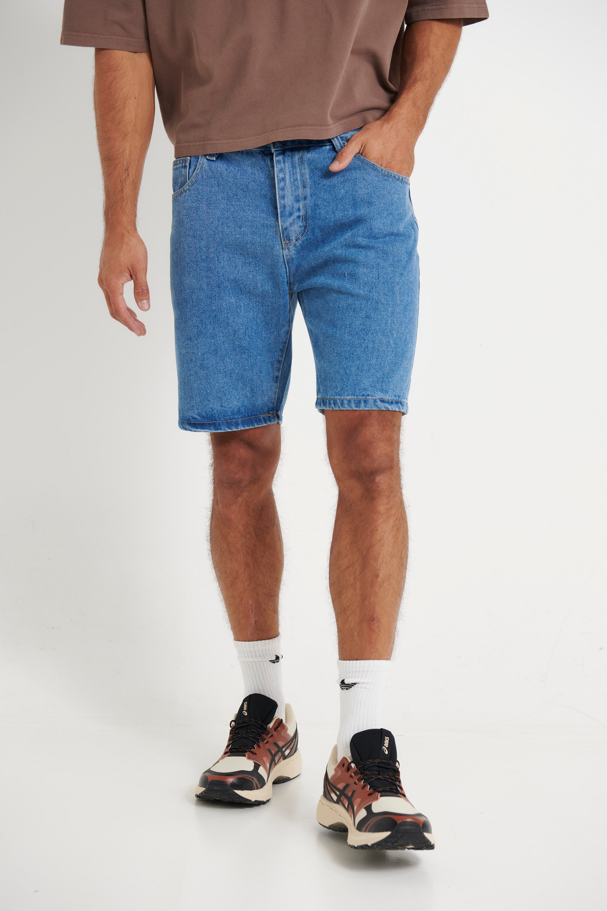 Andre Relaxed Denim Short Blue
