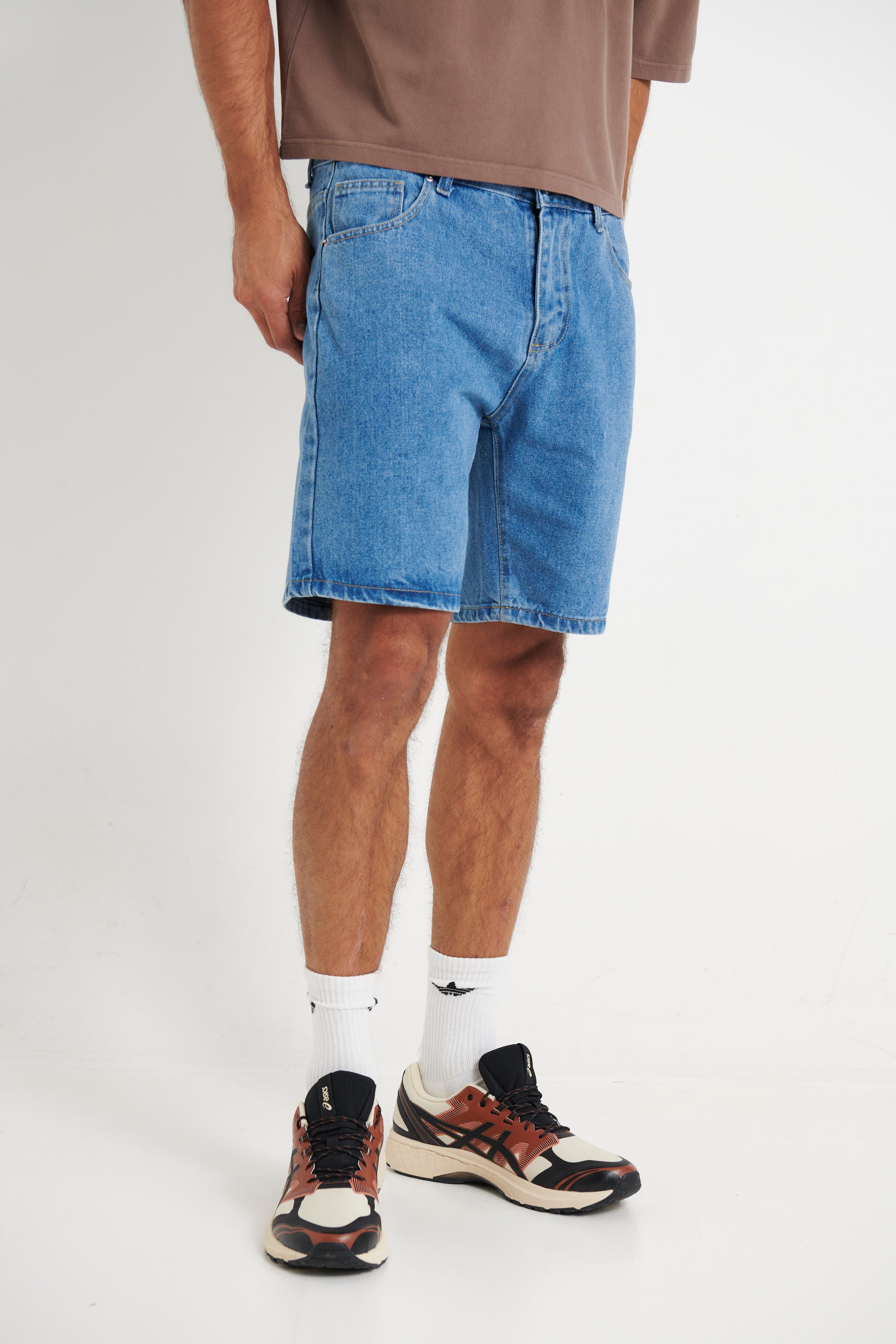 Andre Relaxed Denim Short Blue