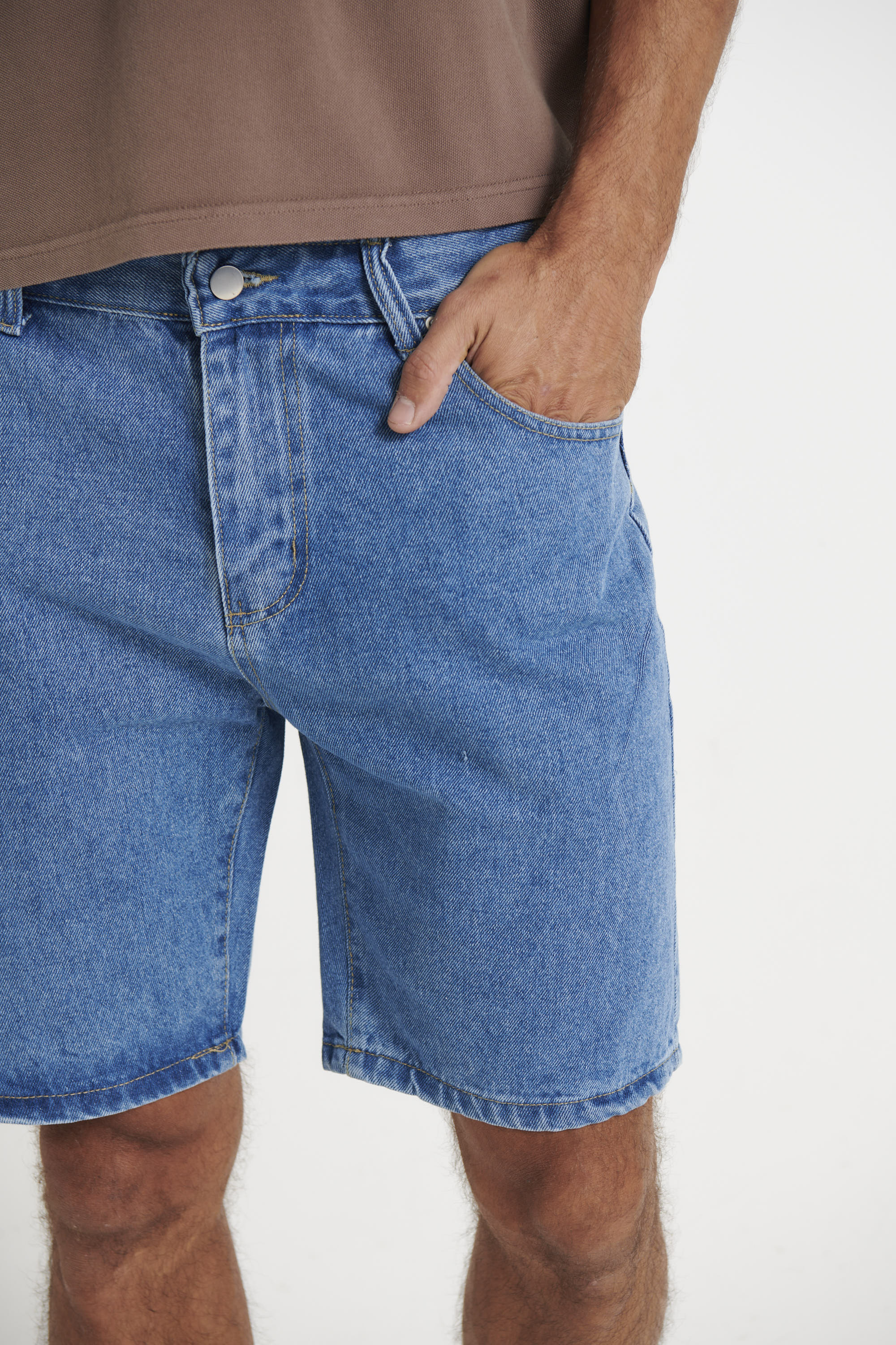 Andre Relaxed Denim Short Blue
