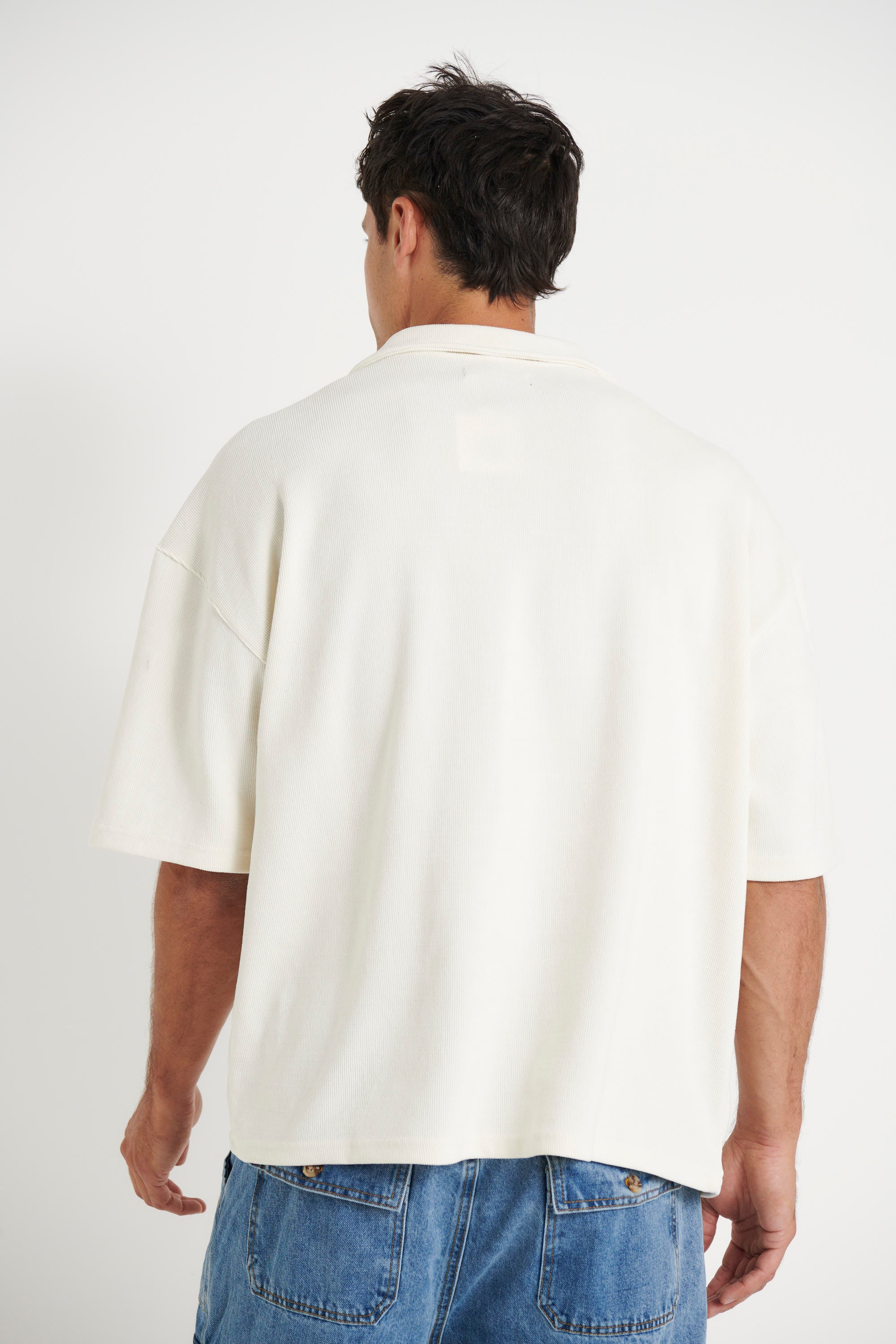 Neil Soft Cord Polo White