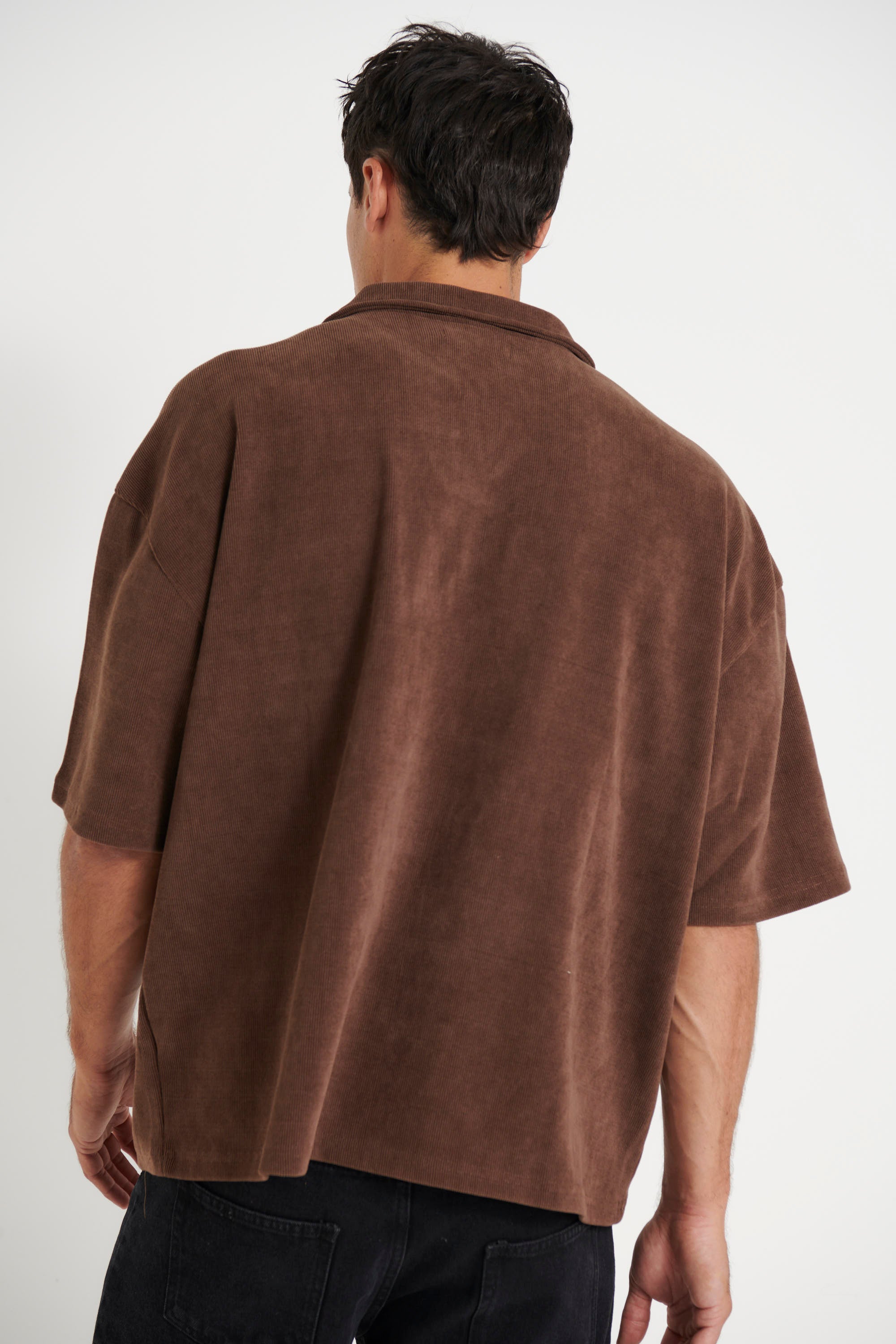 Neil Soft Cord Polo Choc