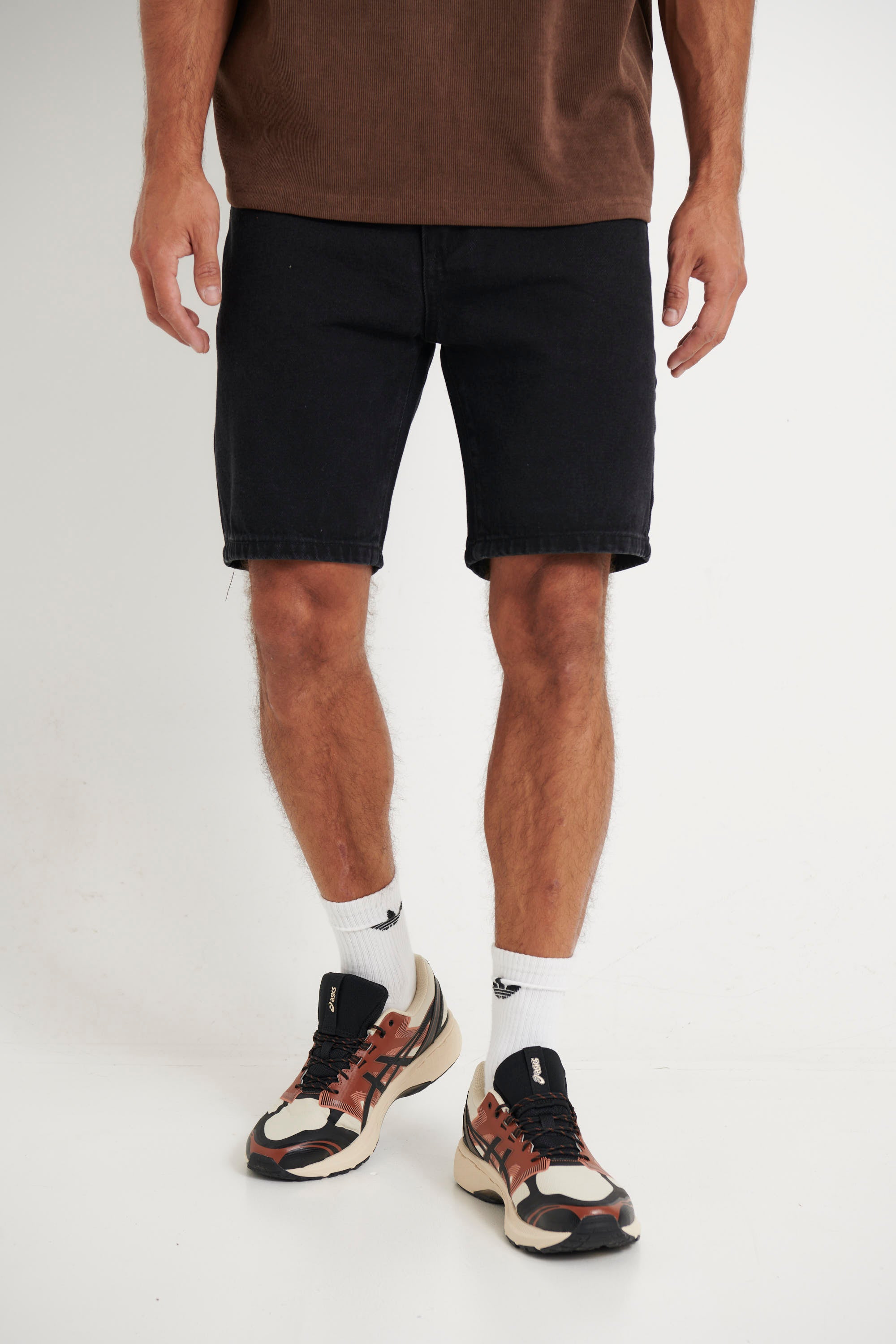 Andre Relaxed Denim Short Black