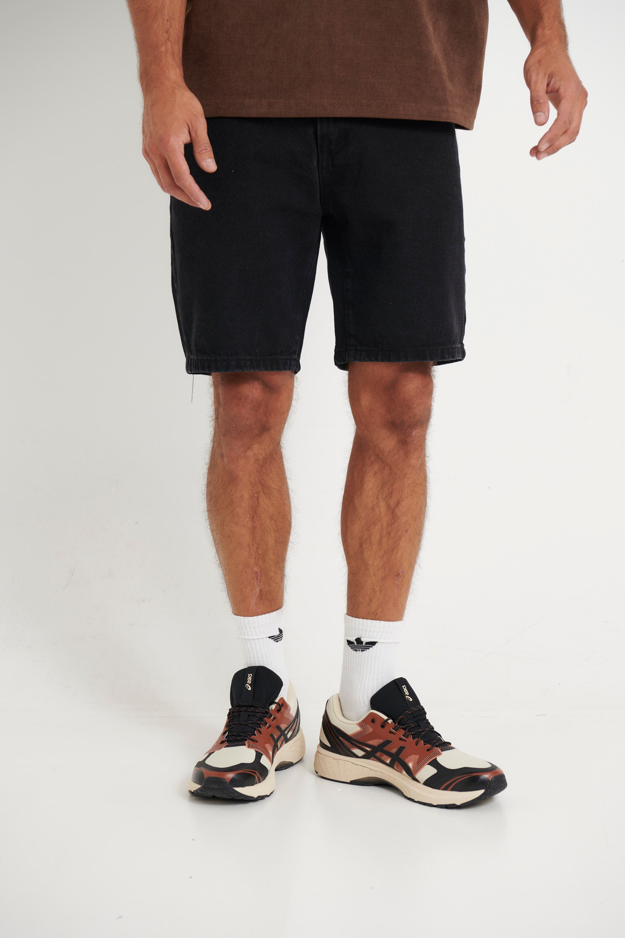 Andre Relaxed Denim Short Black