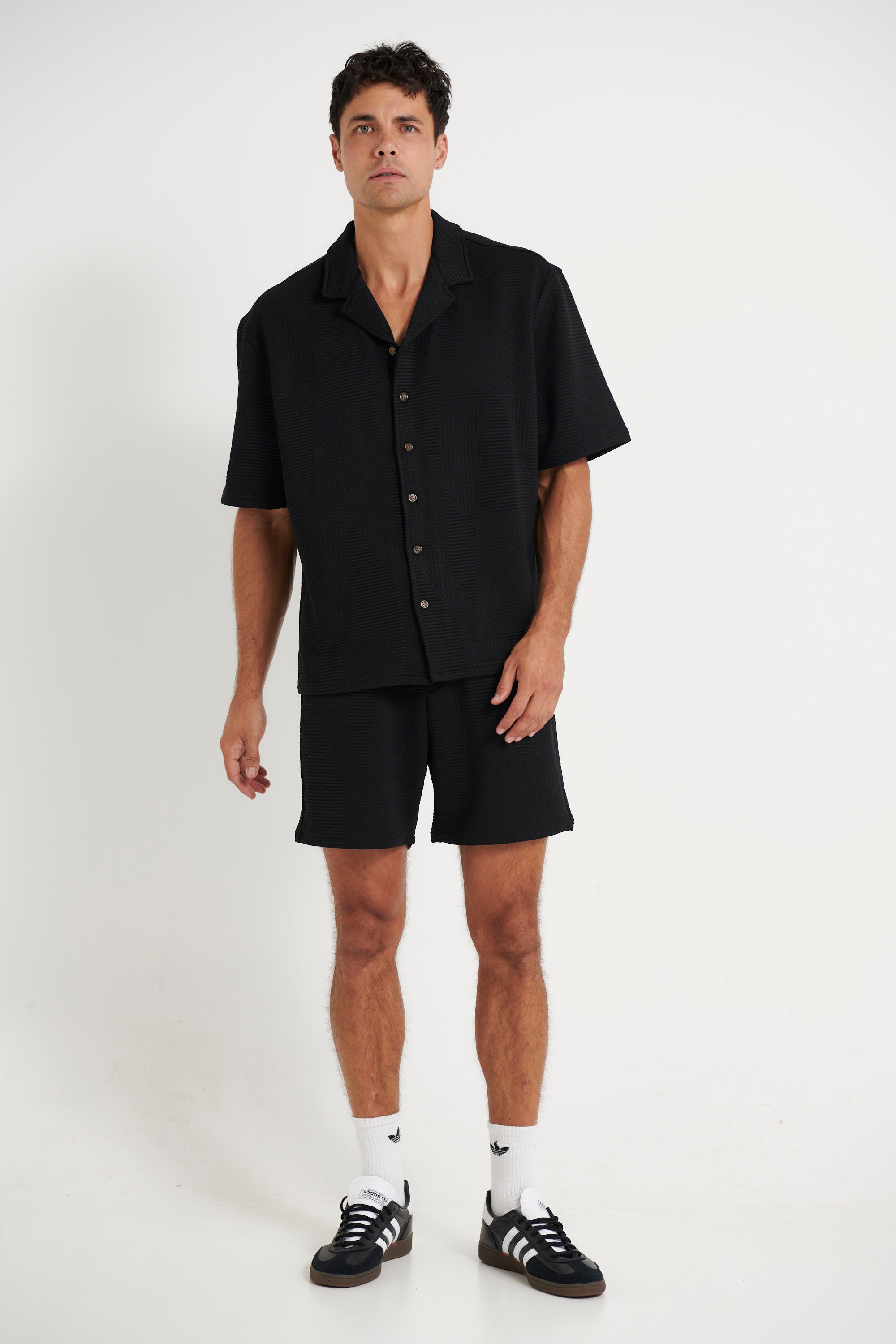 Noah Texture Shirt Black