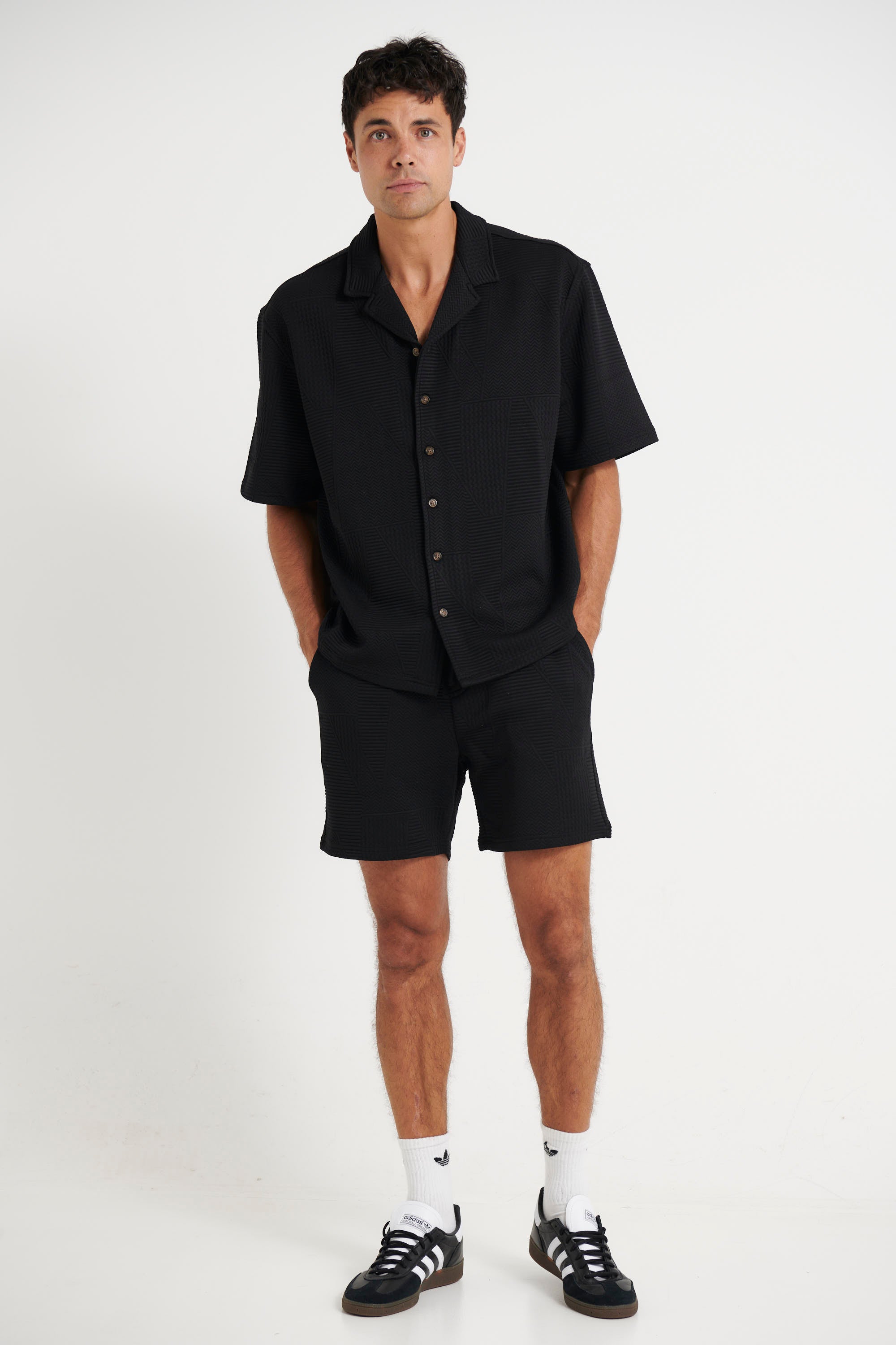 Noah Texture Shirt Black