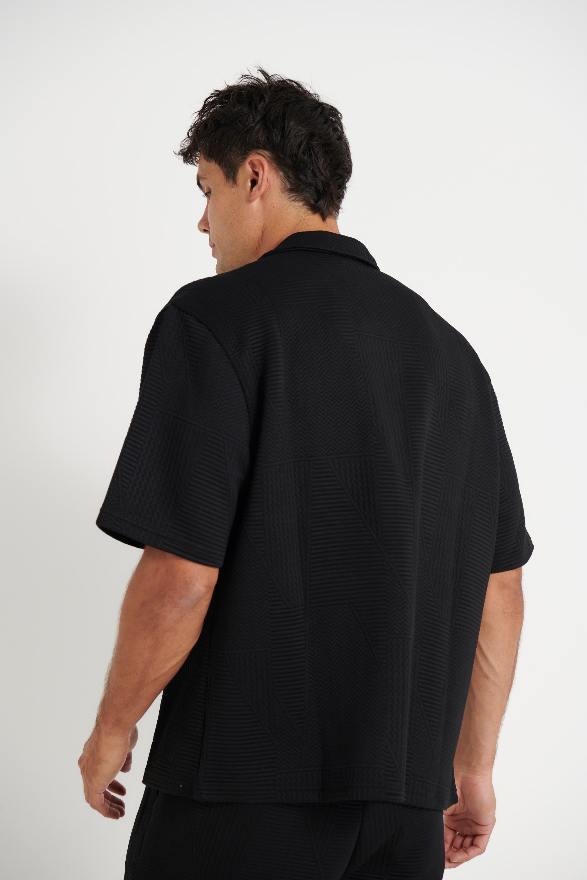 Noah Texture Shirt Black