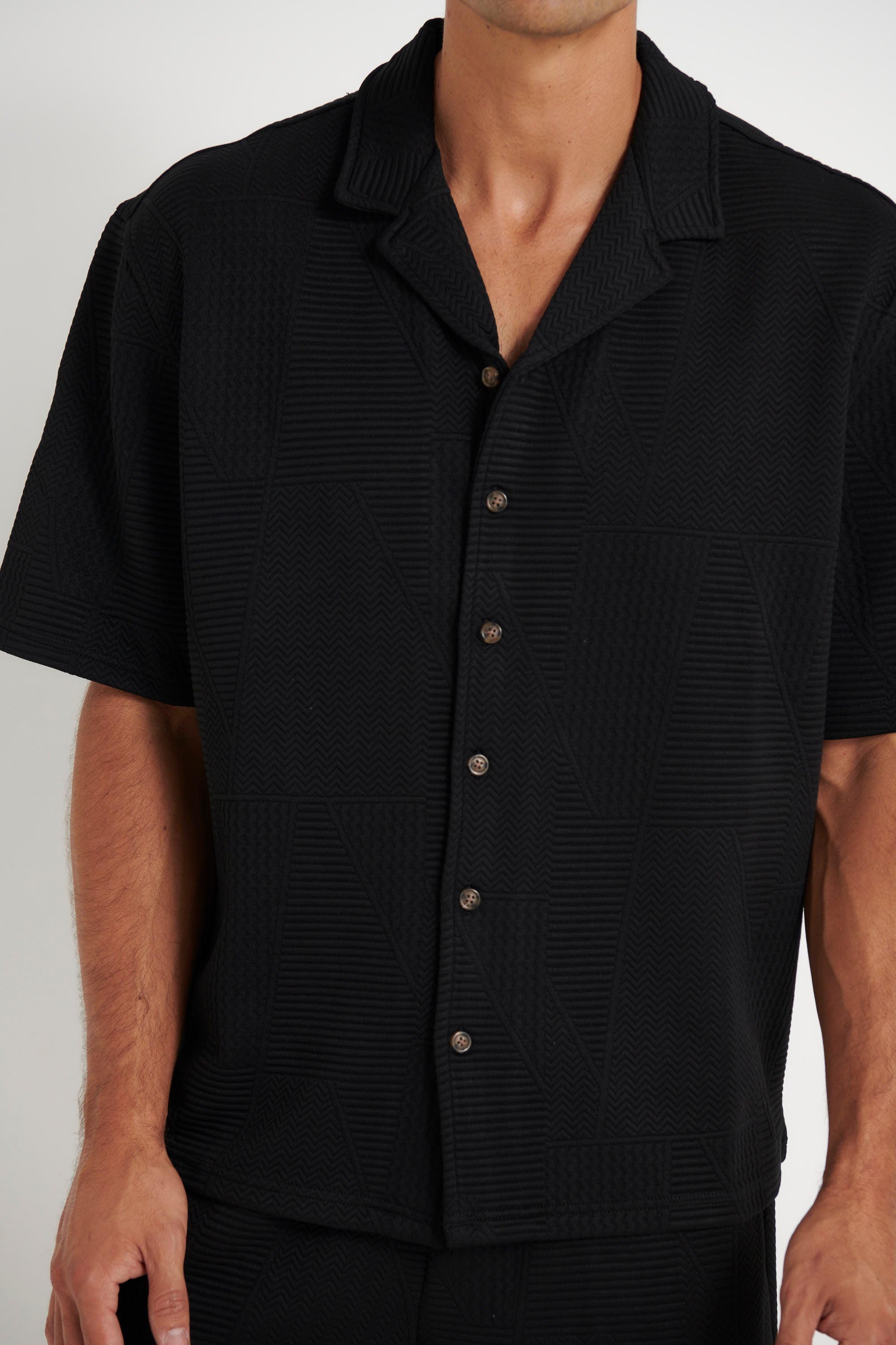 Noah Texture Shirt Black
