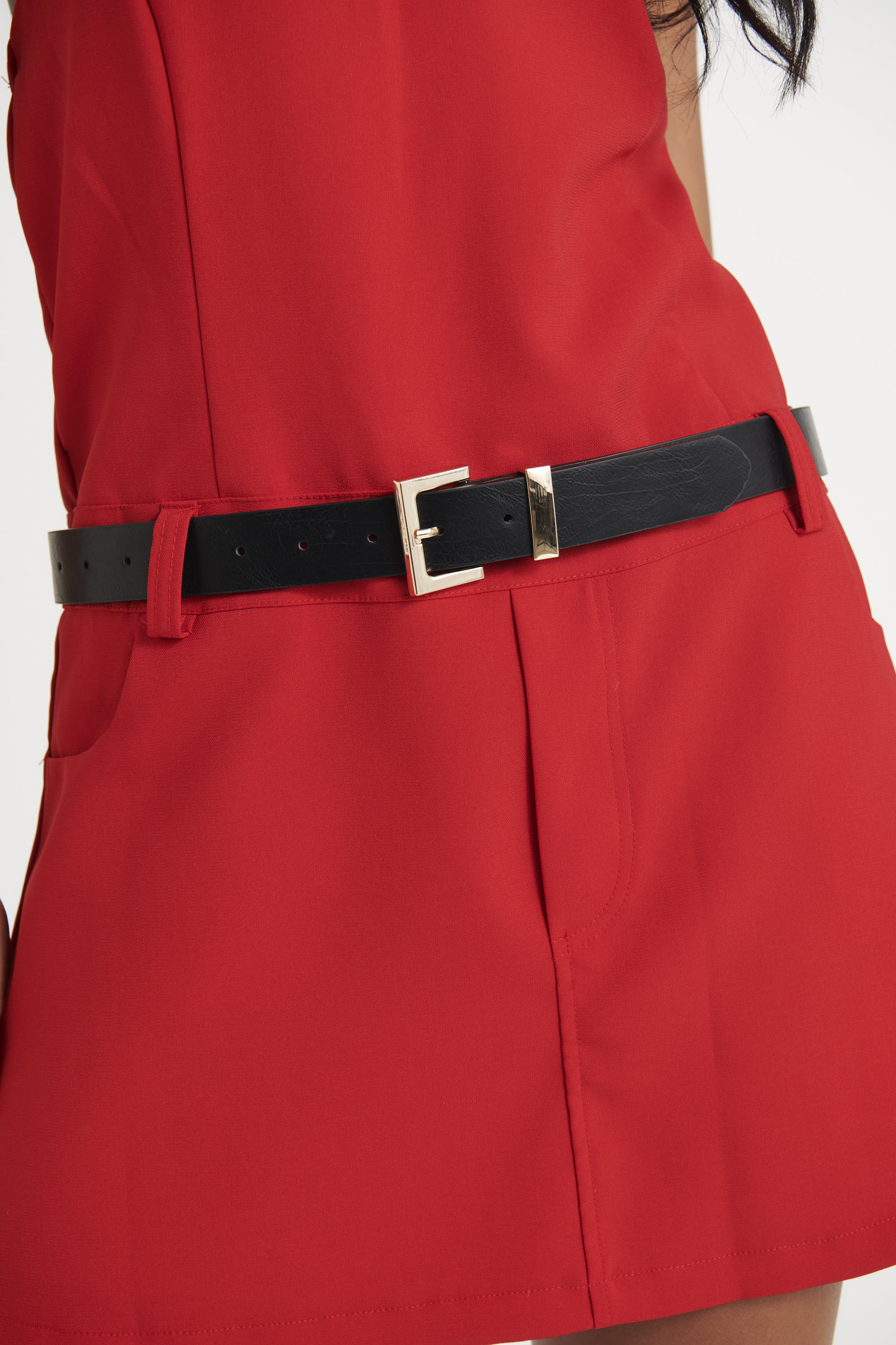 Half Square Basic Belt Gold
