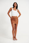 Uma Mini Skirt Tan - FINAL SALE