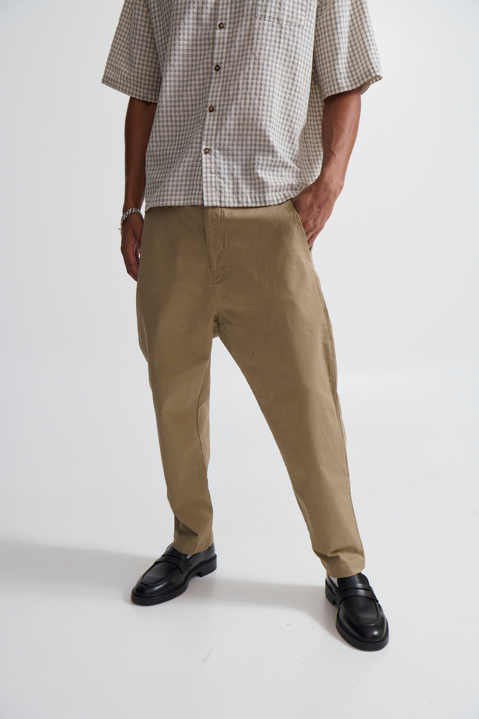 Straight Pleat Pant Light Khaki - FINAL SALE