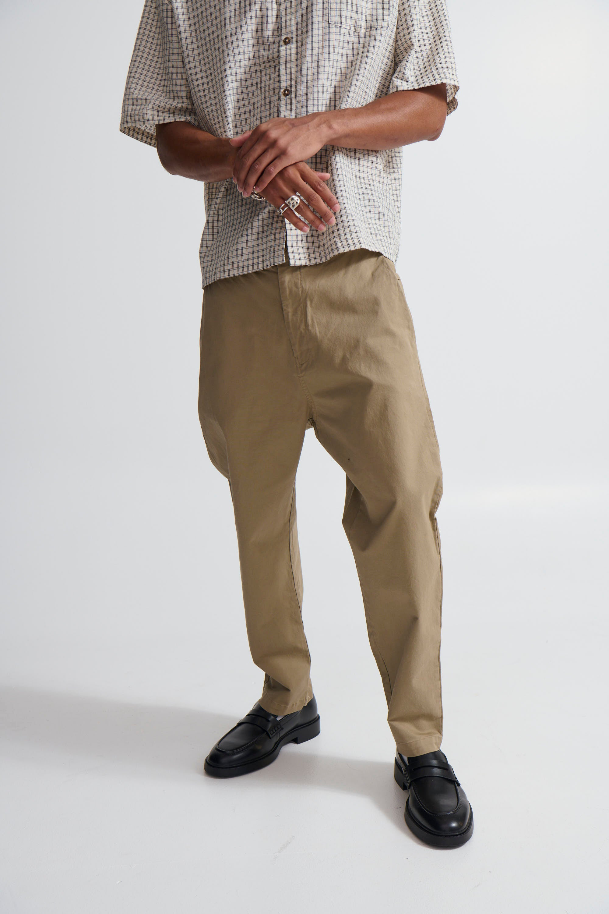 Straight Pleat Pant Light Khaki - FINAL SALE