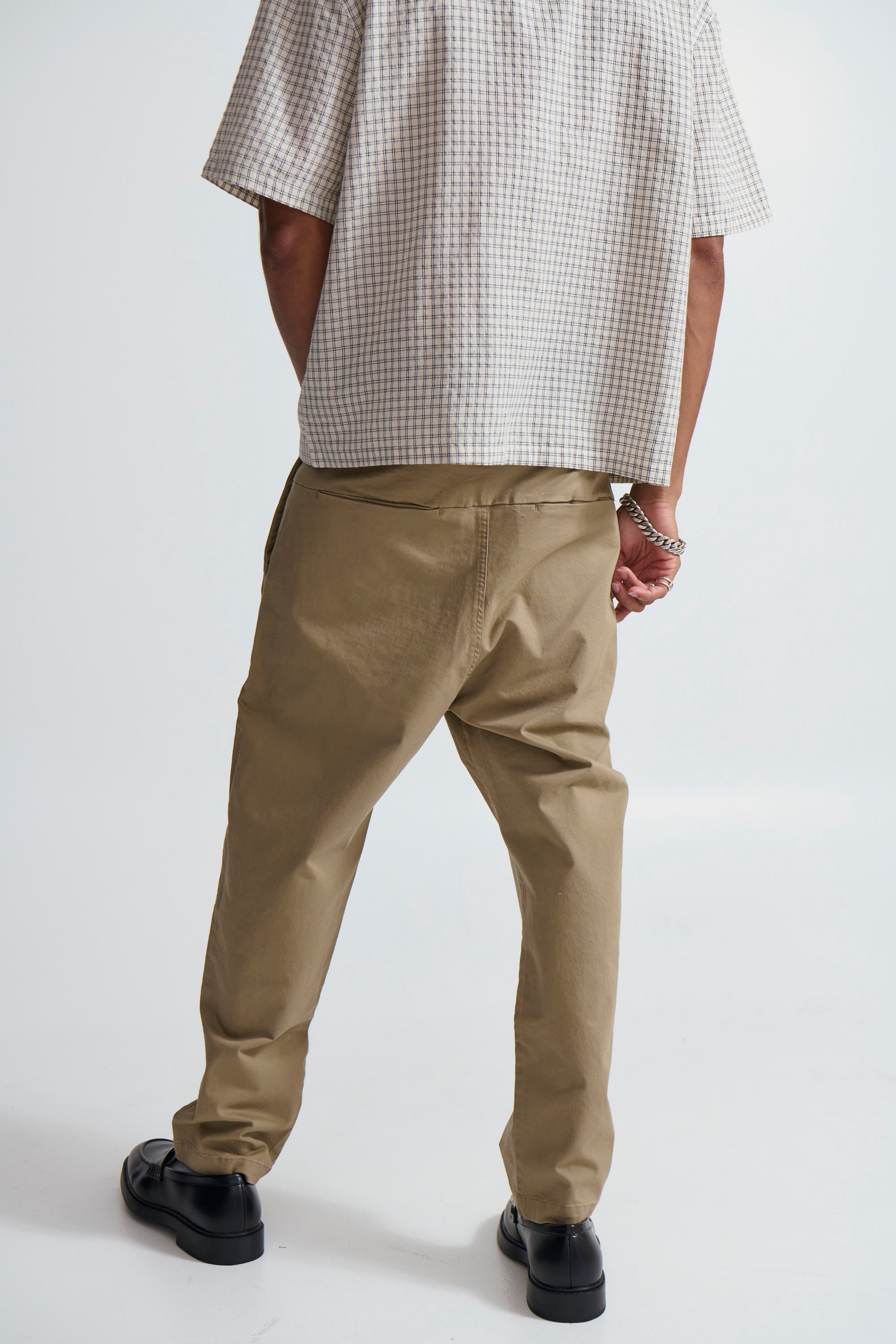 Straight Pleat Pant Light Khaki - FINAL SALE