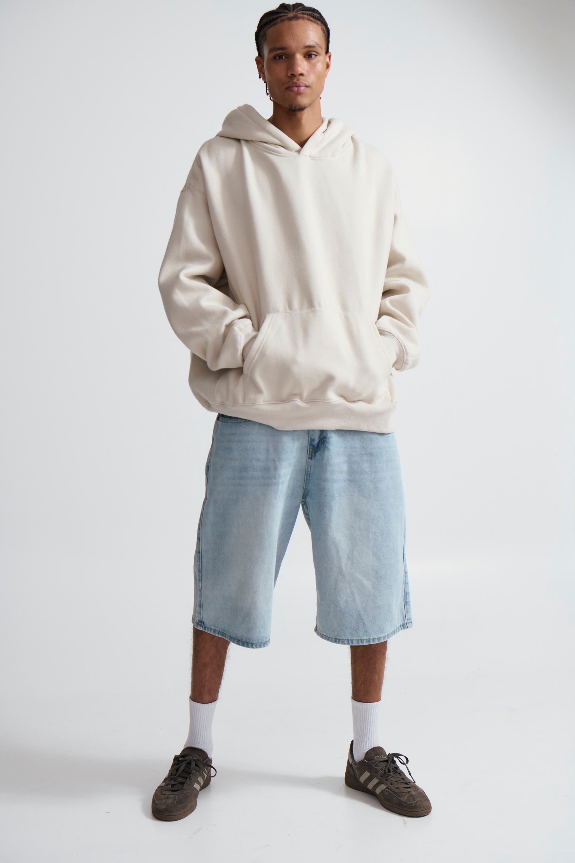 Roman Oversize Basic Hoodie Ivory - FINAL SALE