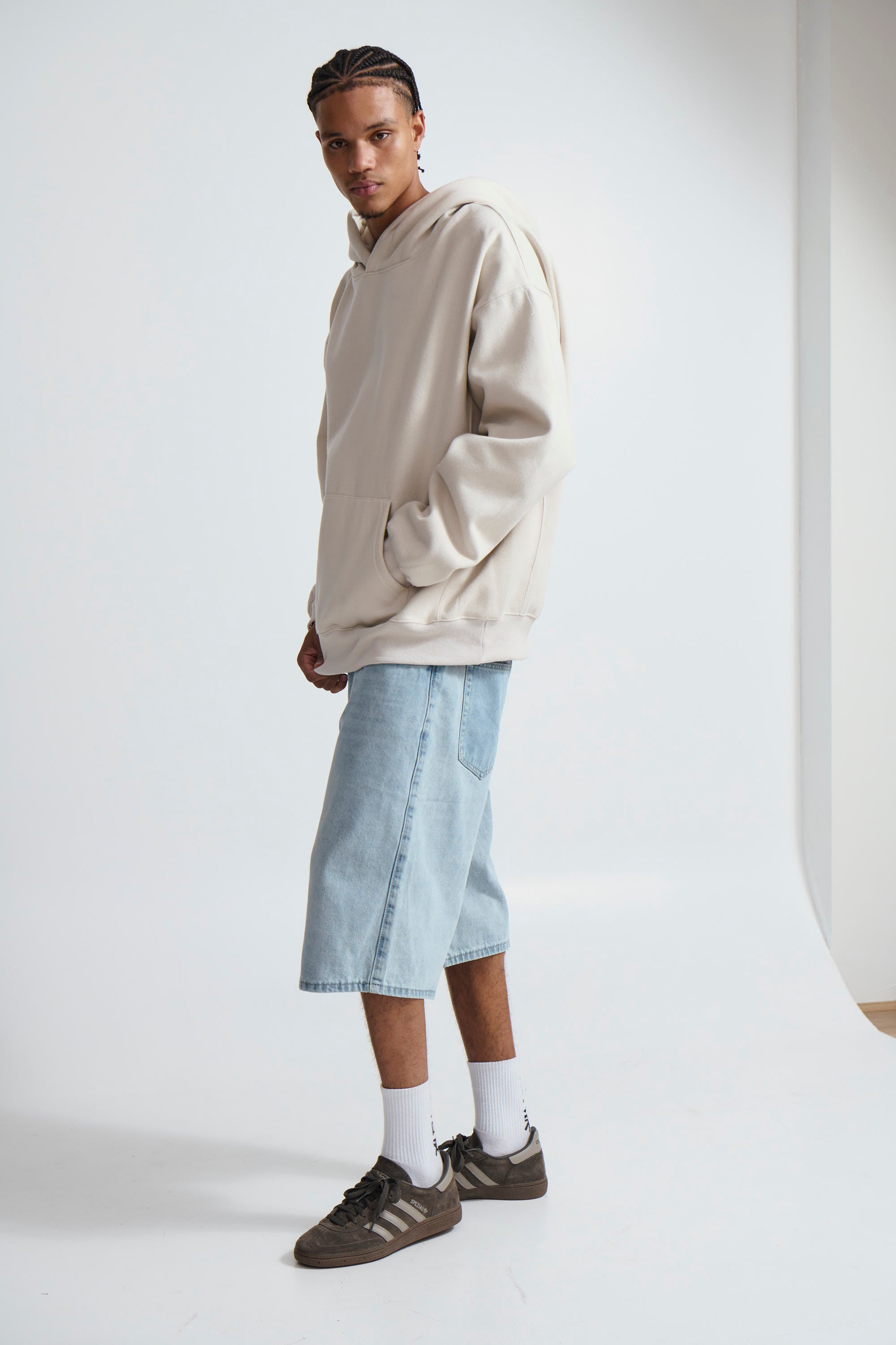Roman Oversize Basic Hoodie Ivory - FINAL SALE