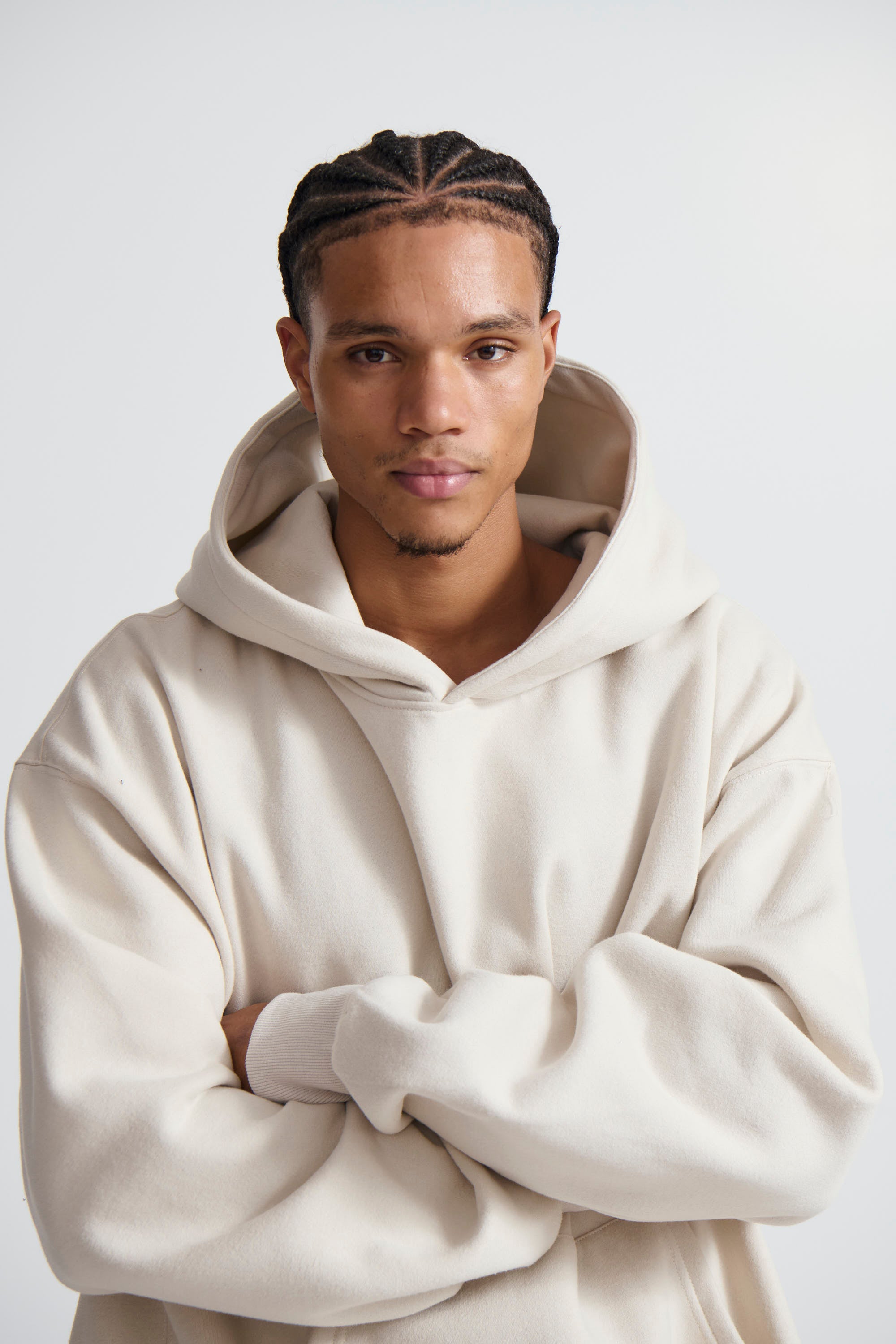 Roman Oversize Basic Hoodie Ivory - FINAL SALE