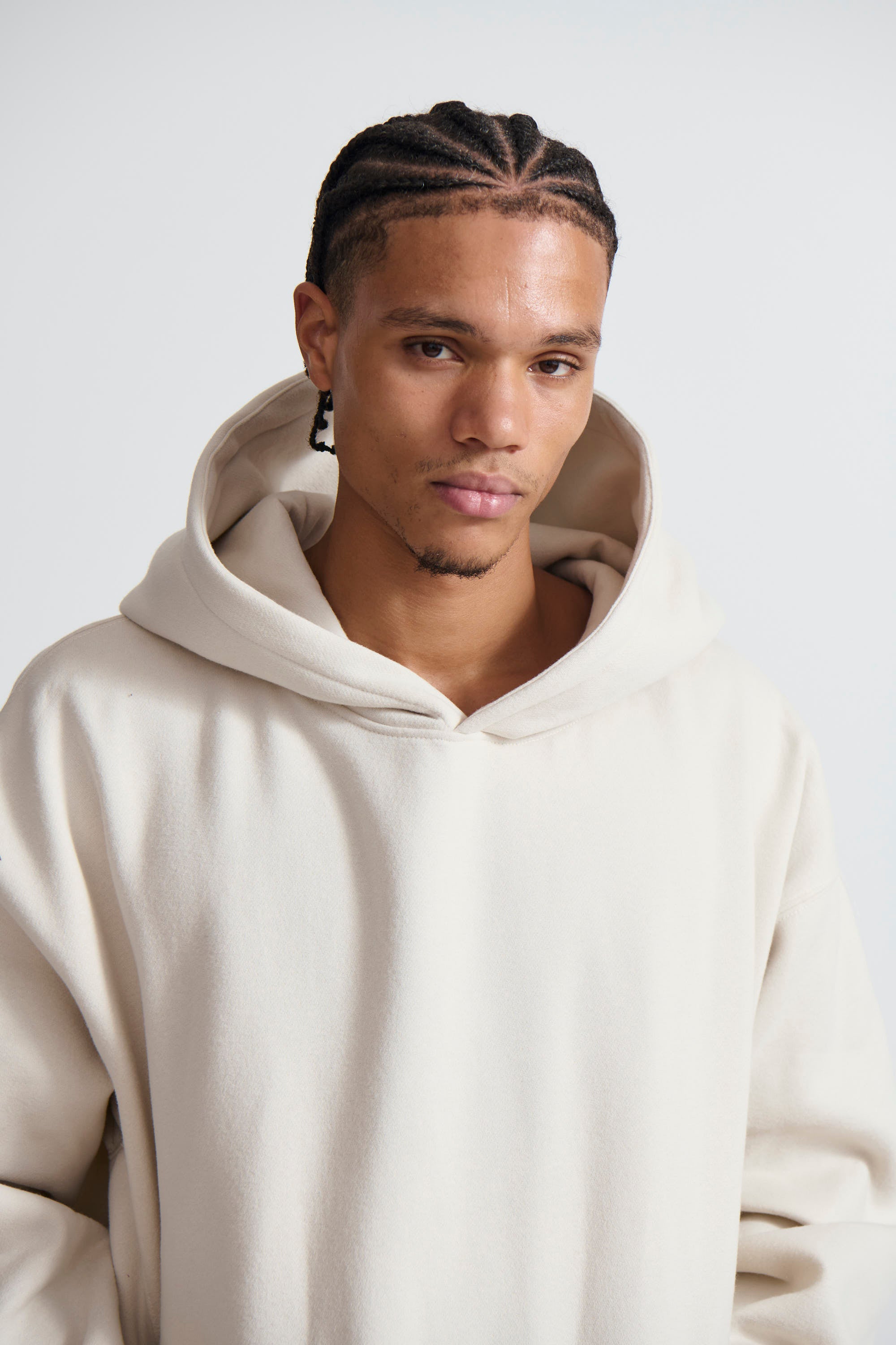 Roman Oversize Basic Hoodie Ivory - FINAL SALE