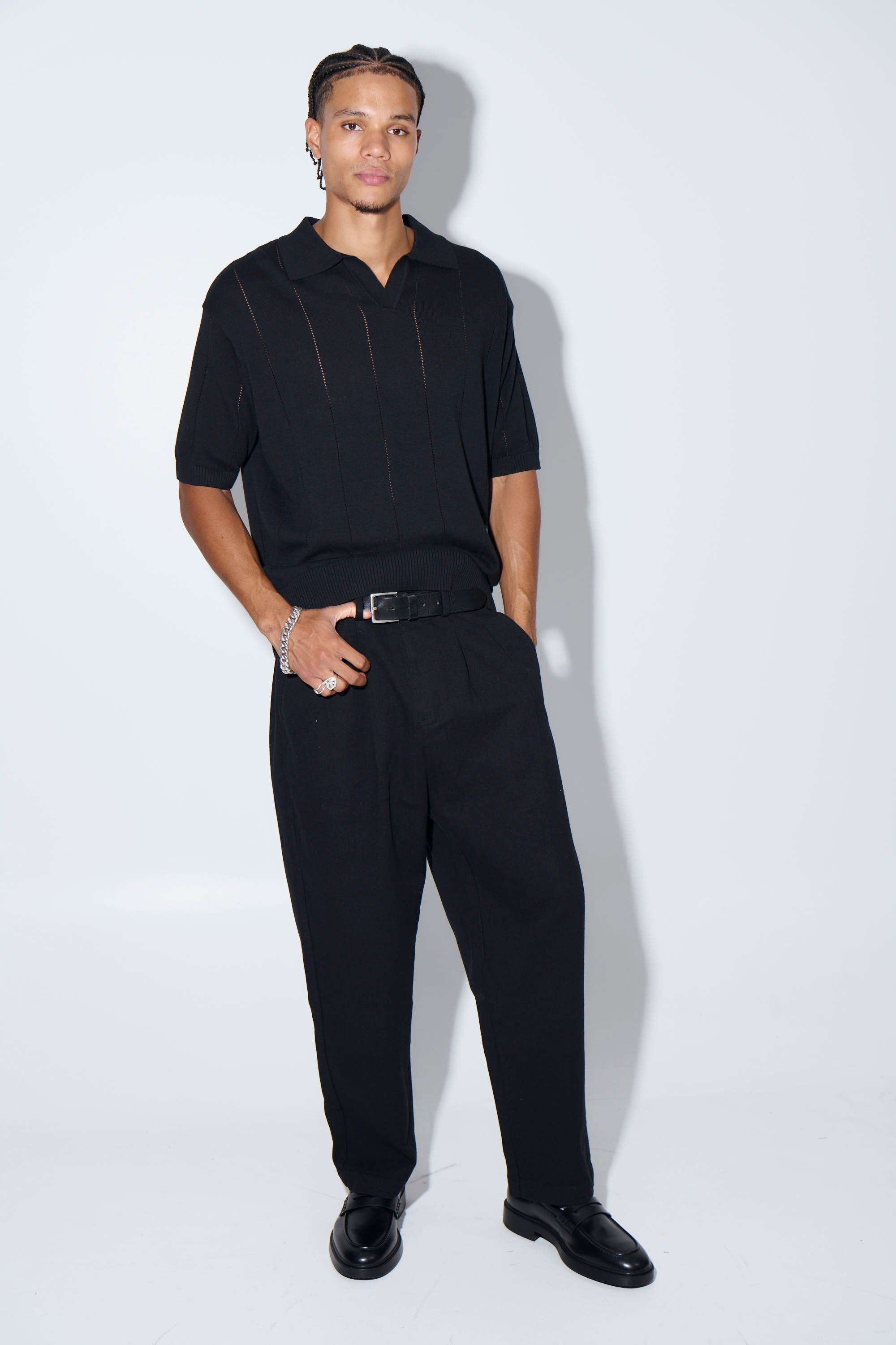 NTH Rib Polo Black