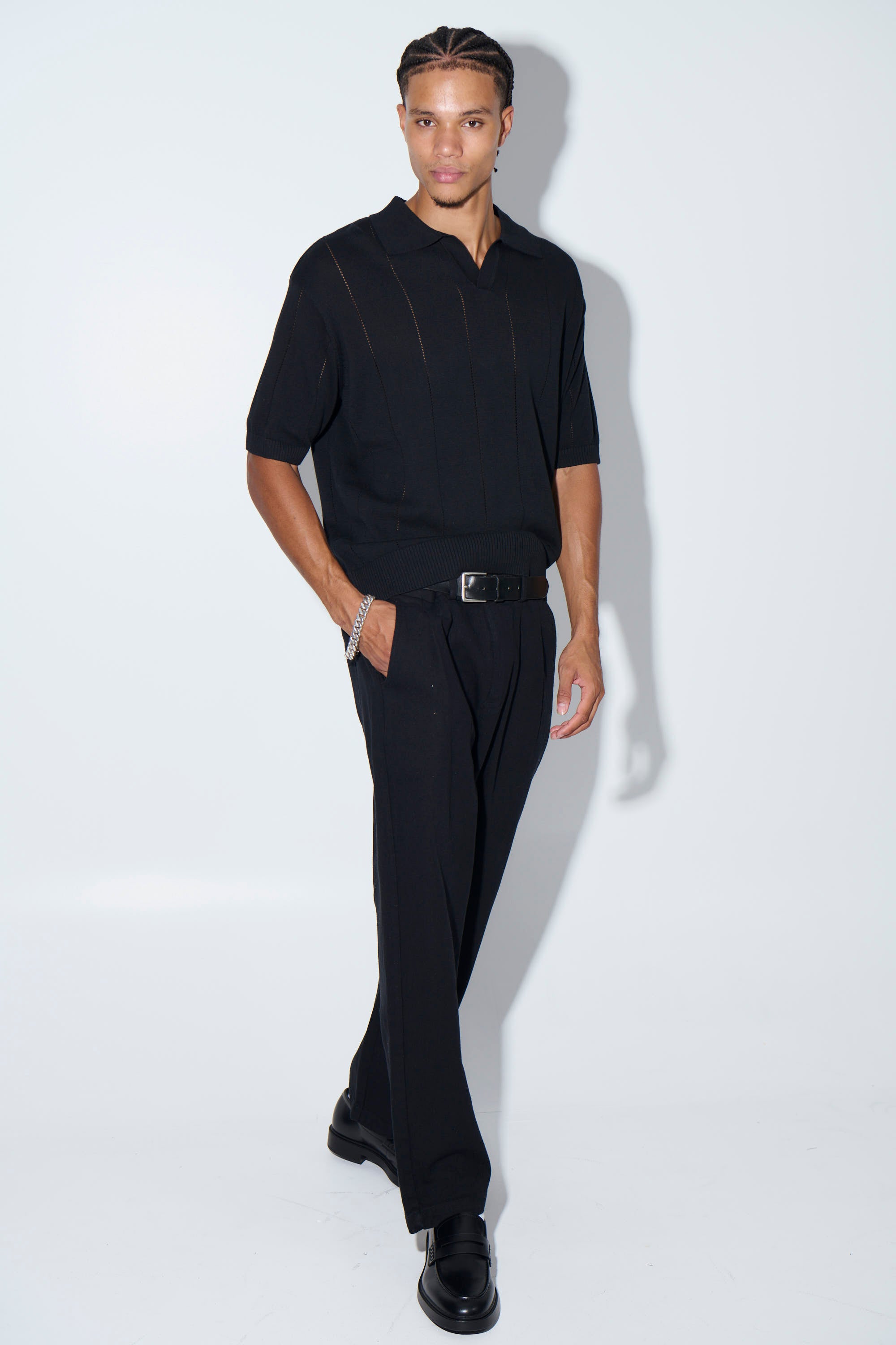 NTH Rib Polo Black