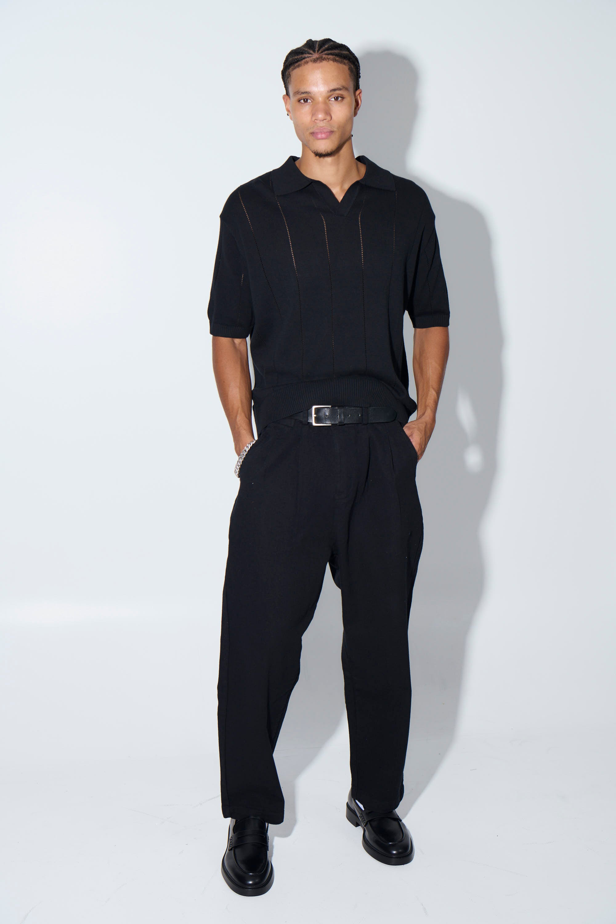 NTH Rib Polo Black