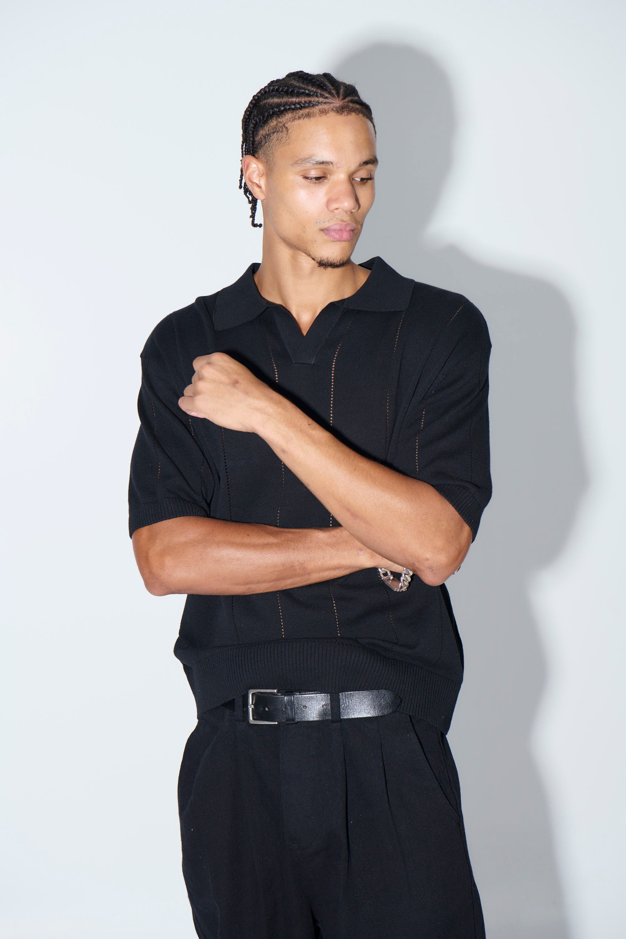 NTH Rib Polo Black