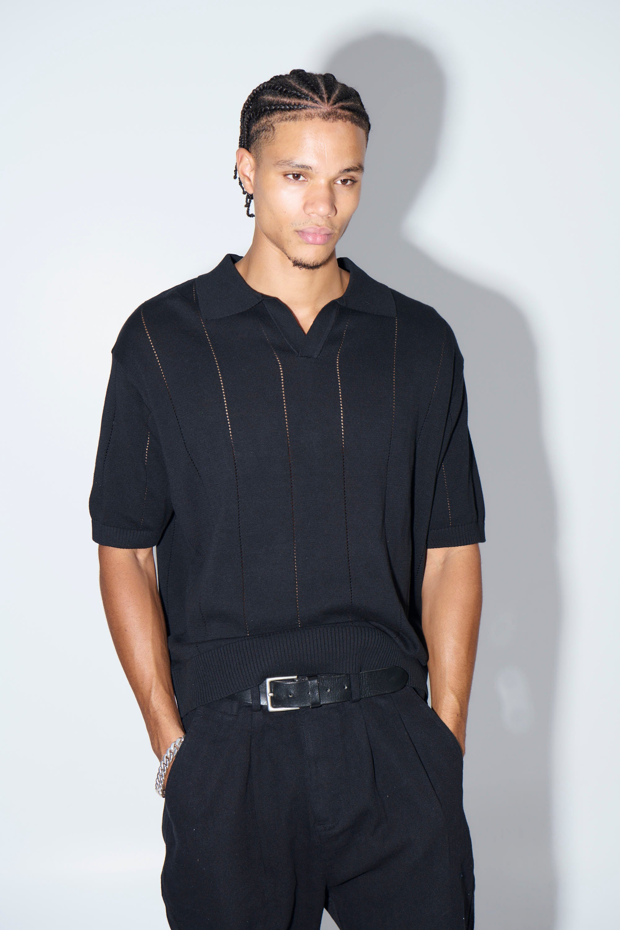 NTH Rib Polo Black