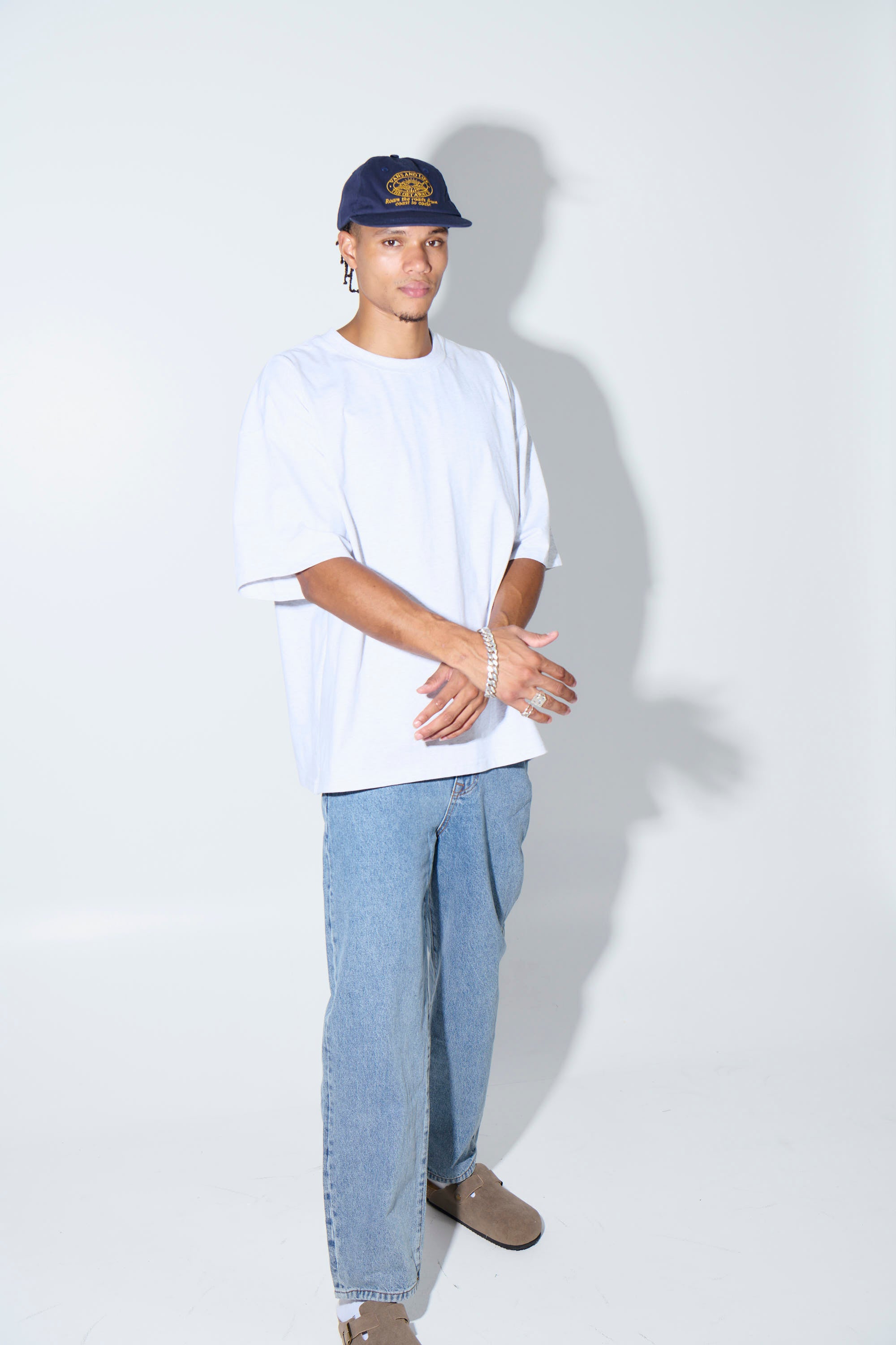 Midweight Signature Tee White Marle