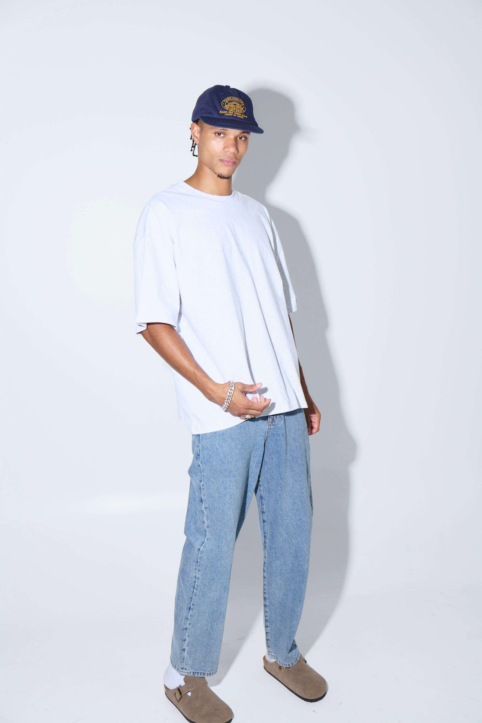 Midweight Signature Tee White Marle
