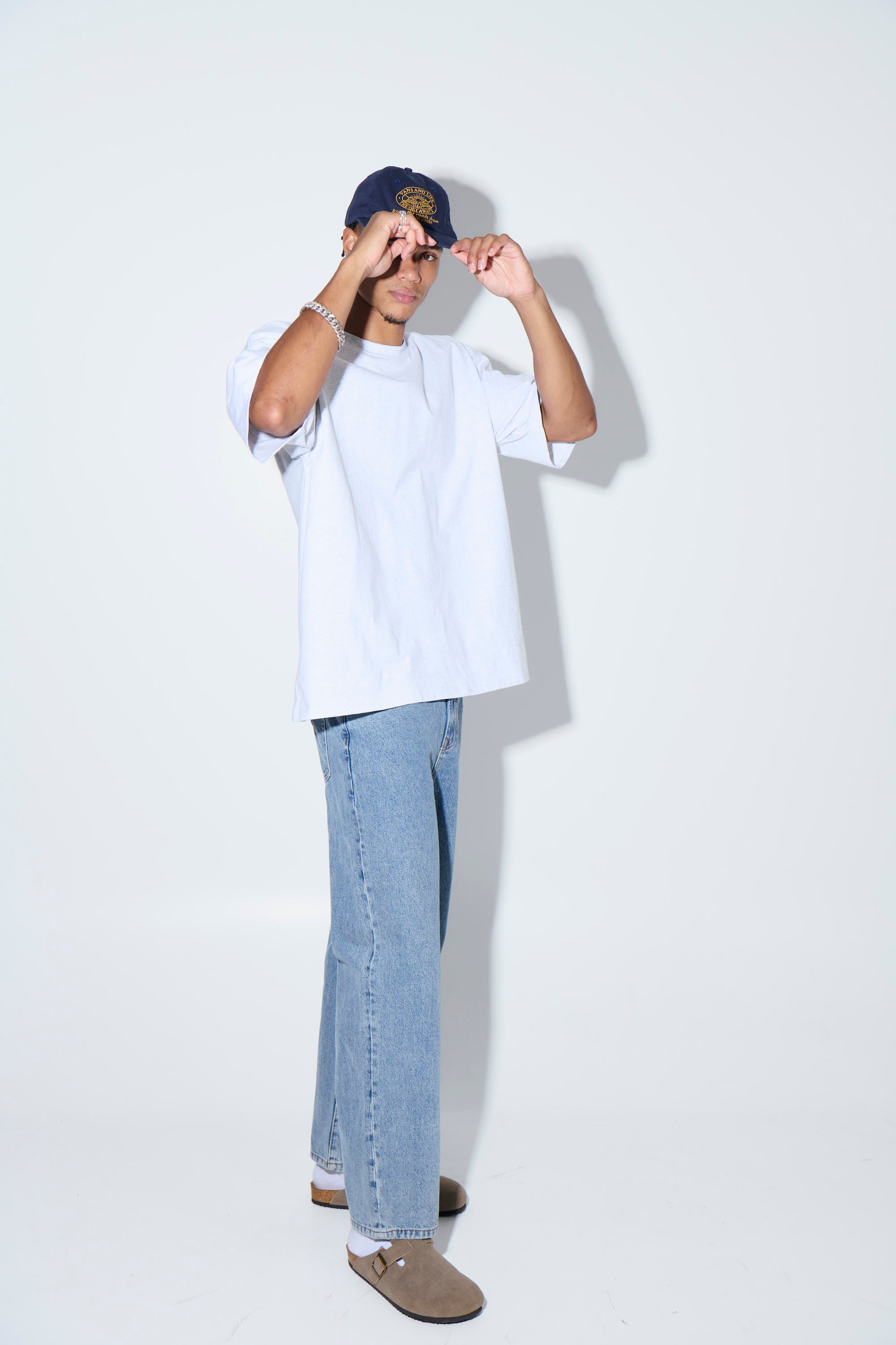 Midweight Signature Tee White Marle