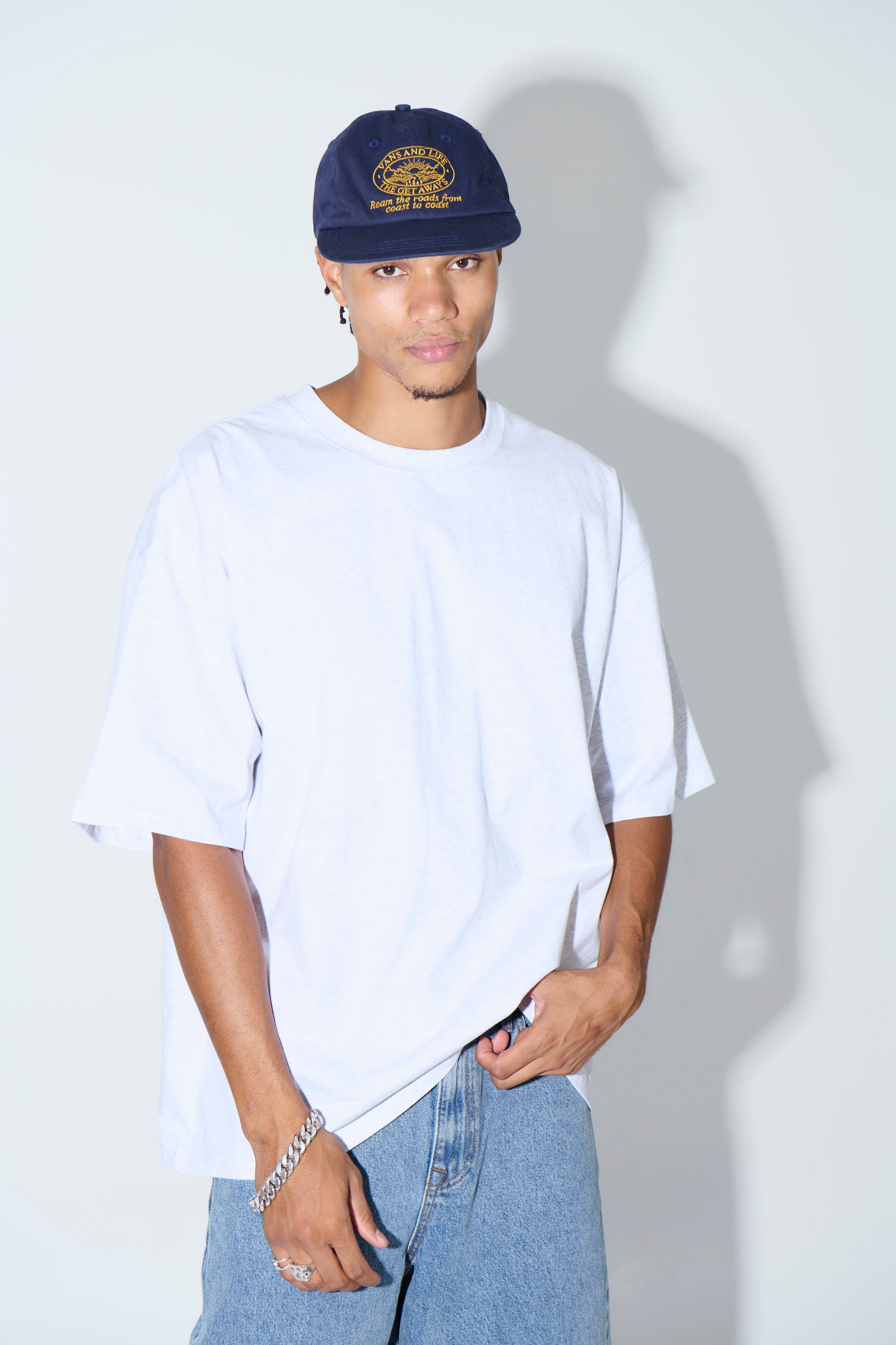 Midweight Signature Tee White Marle