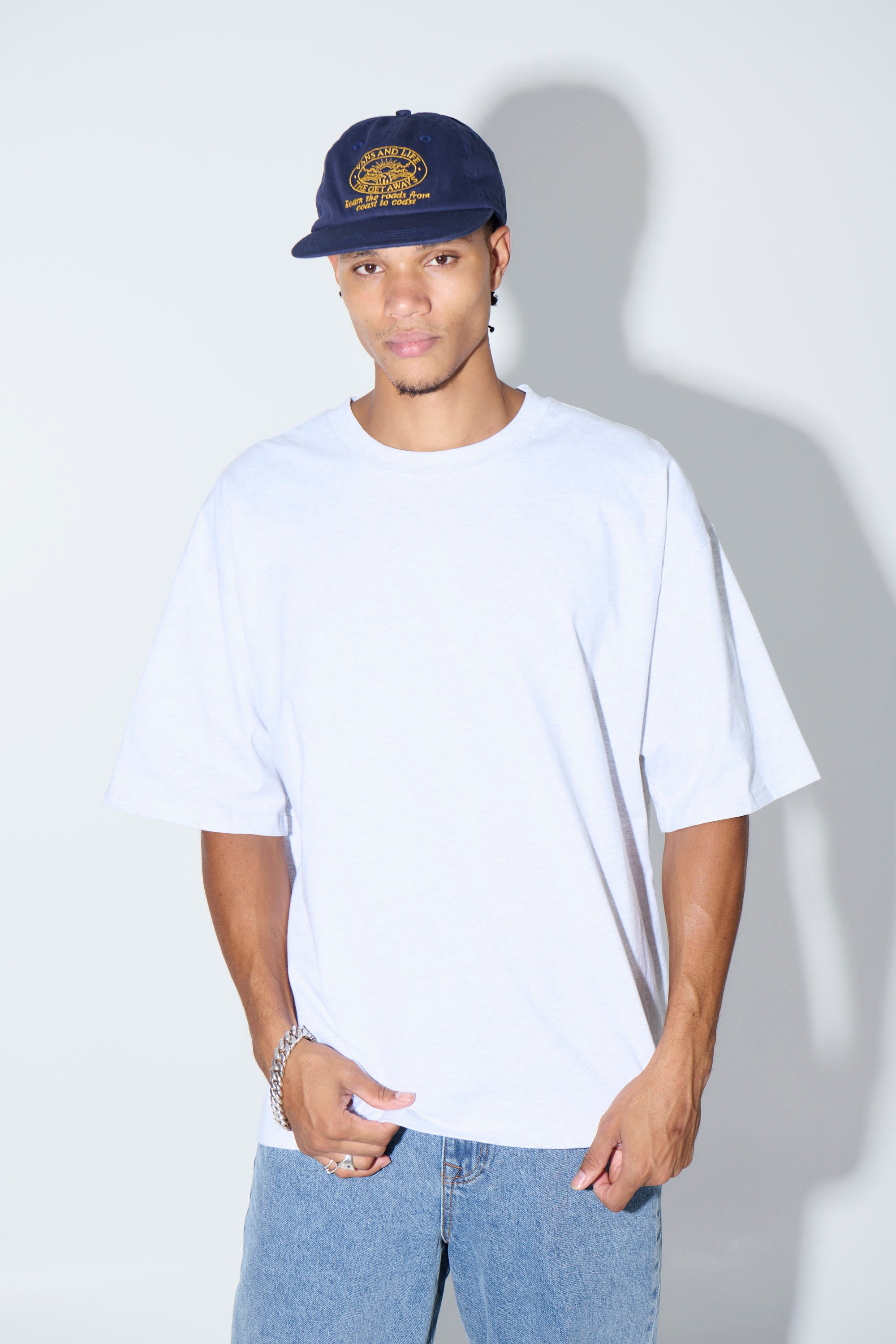 Midweight Signature Tee White Marle