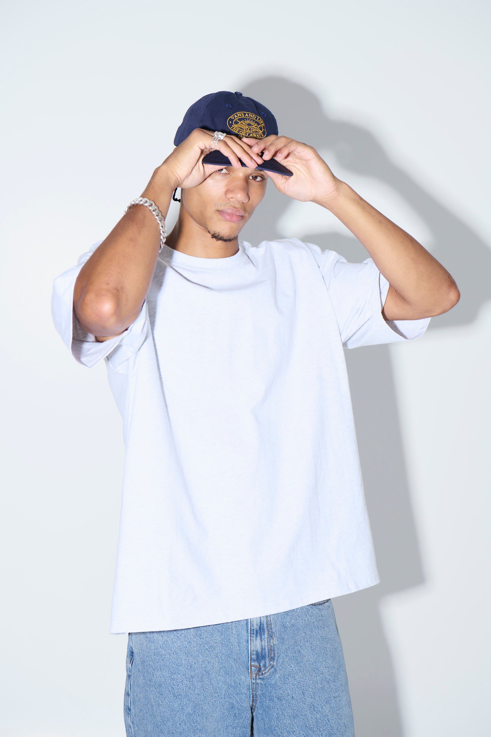 Midweight Signature Tee White Marle