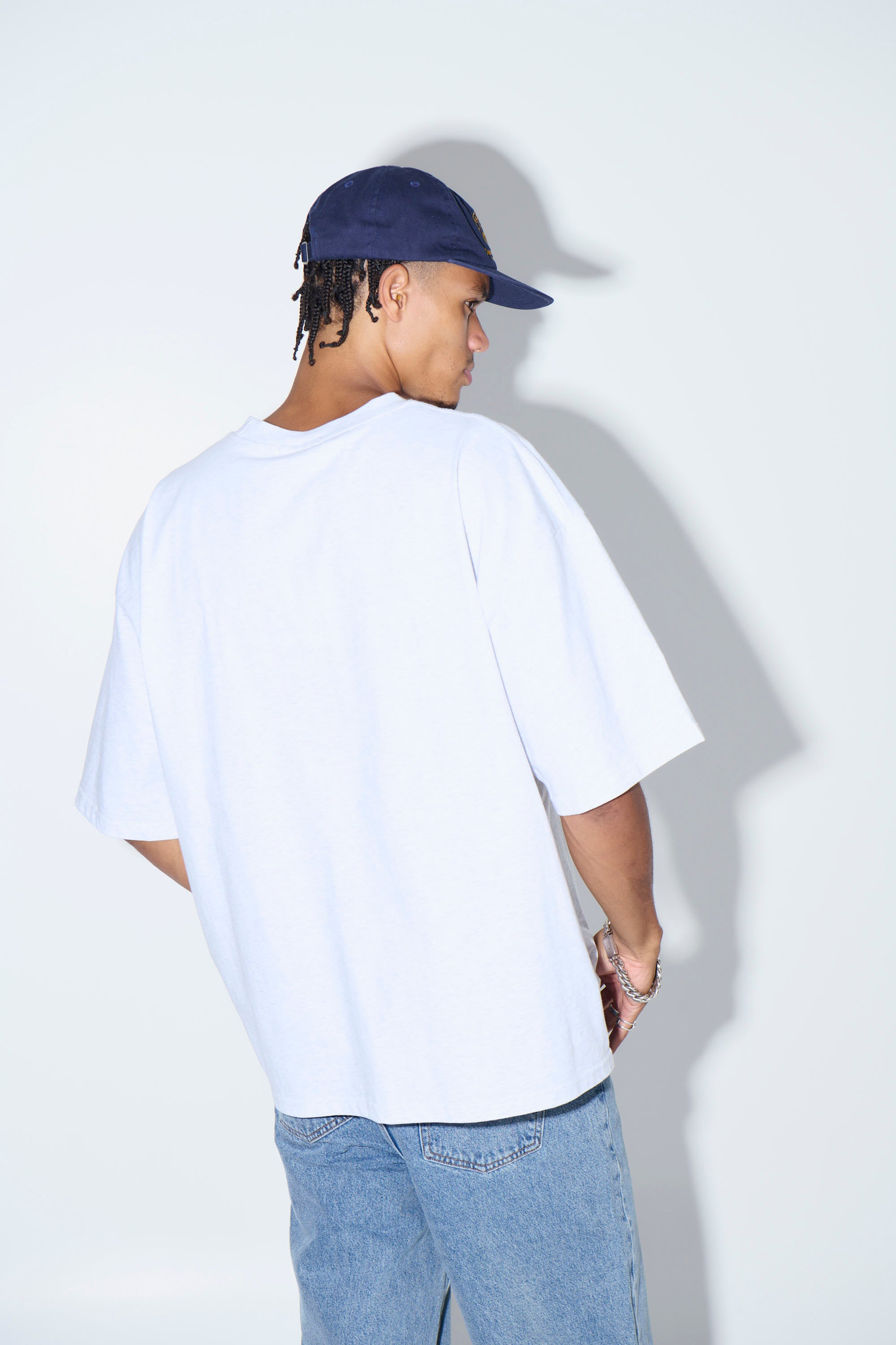 Midweight Signature Tee White Marle