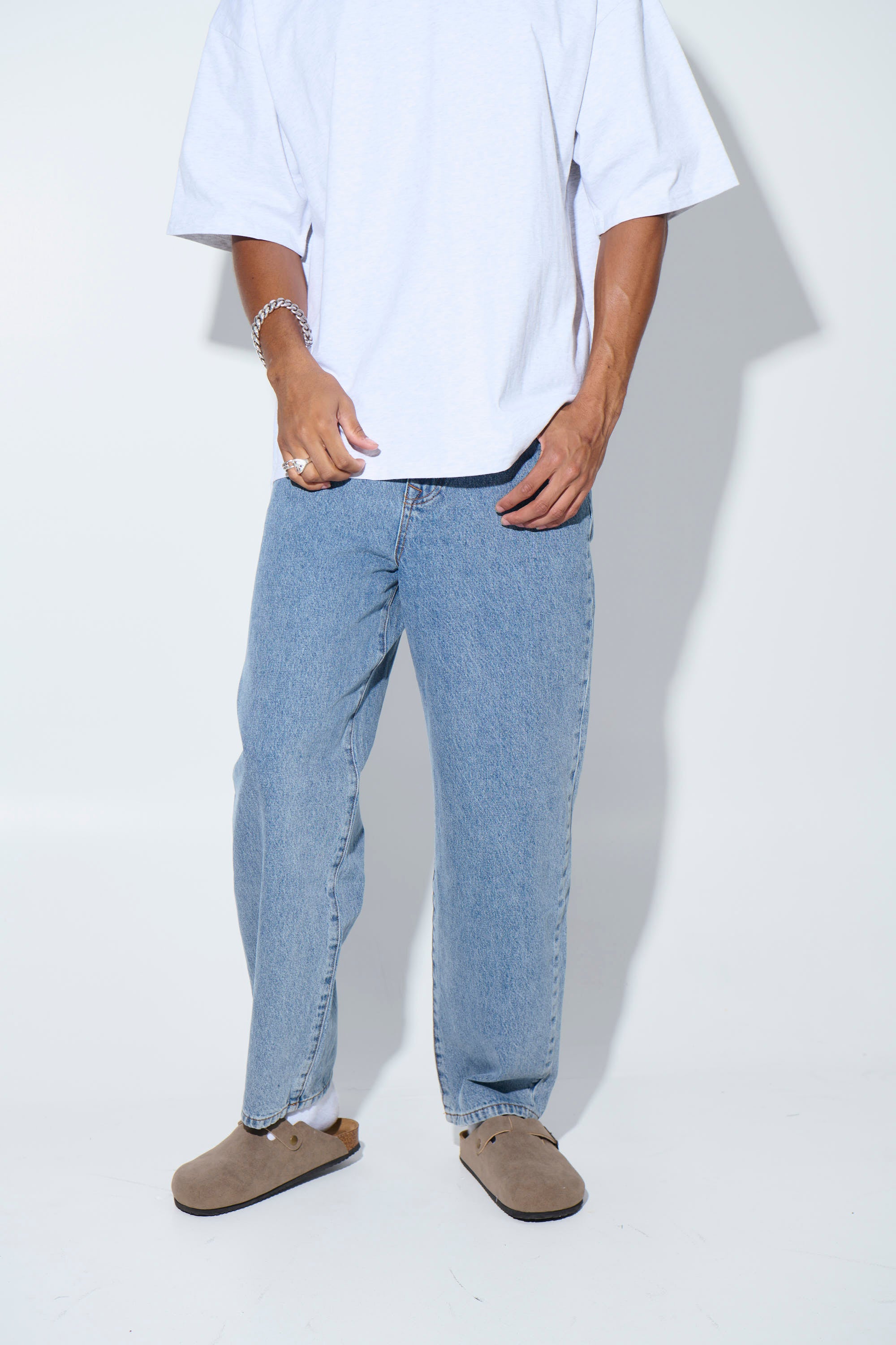 Cruz Baggy Denim Mid Blue