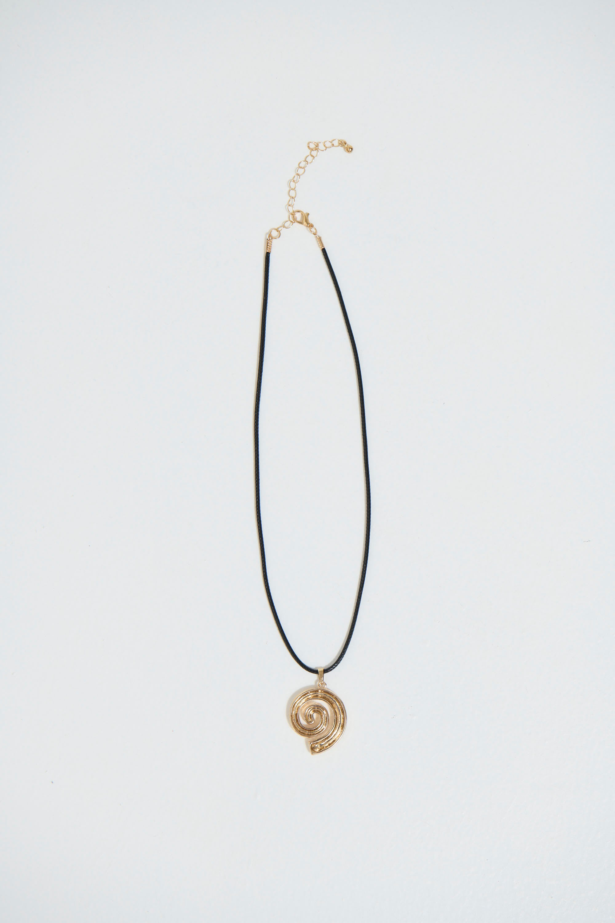 Swirl Necklace Gold Plated