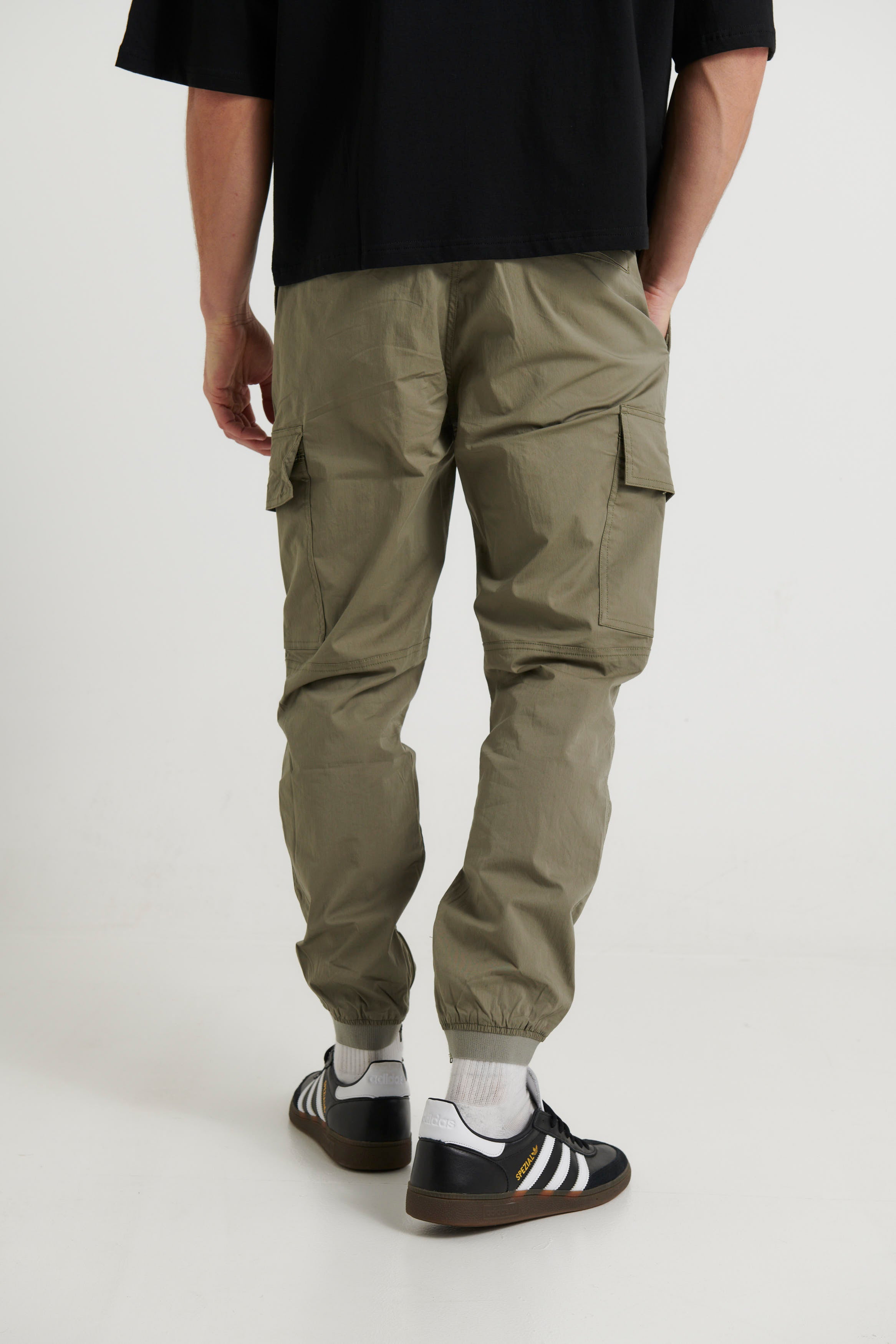 Zip Chute Jogger Khaki - FINAL SALE