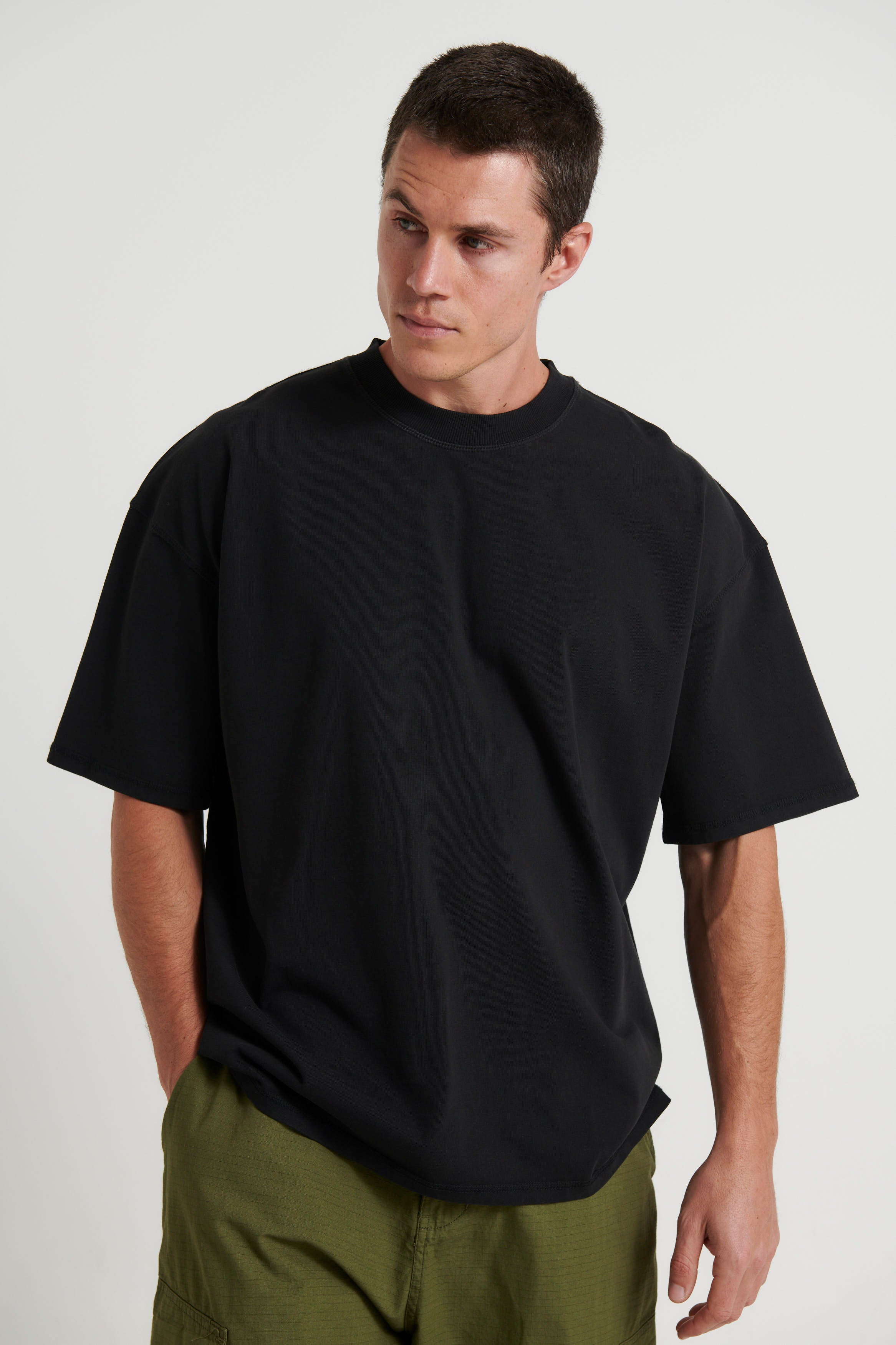 Cotton Box Tee Black