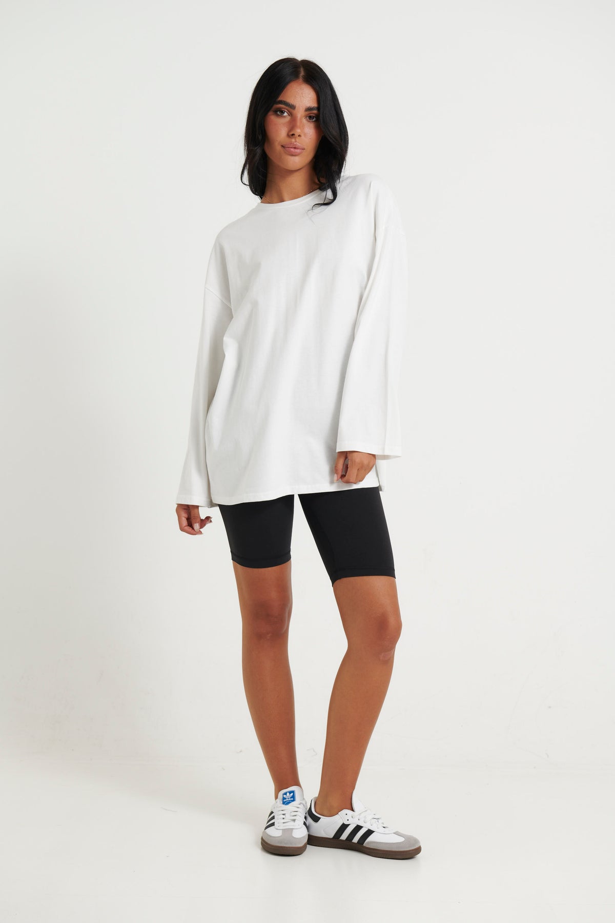 Lily Long Sleeve Top White