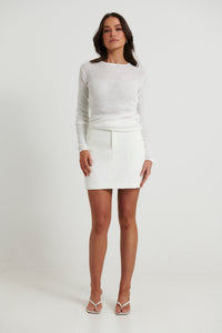Sloane Cotton Top White