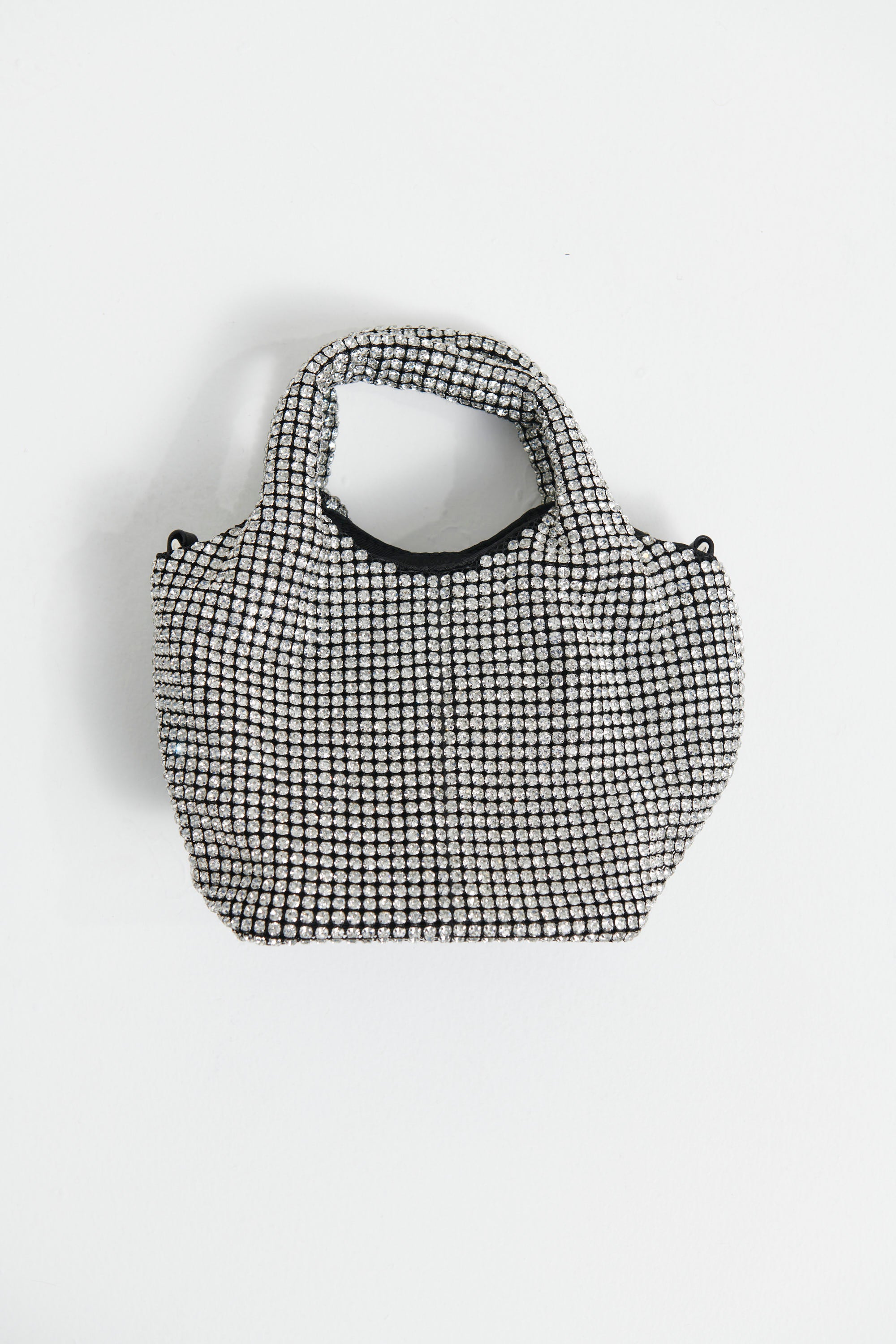 Janelle Rhinestone Bag Silver