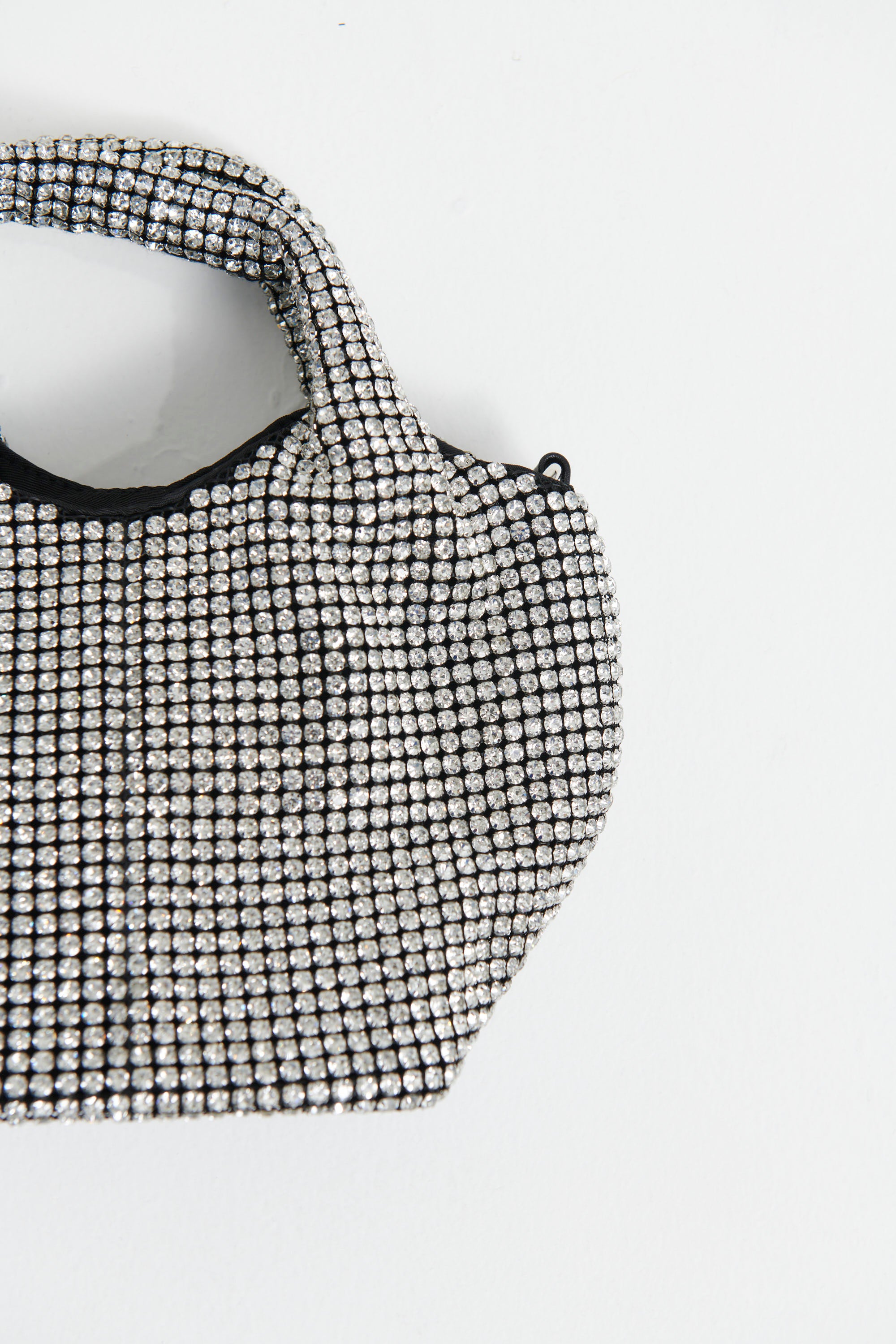 Janelle Rhinestone Bag Silver