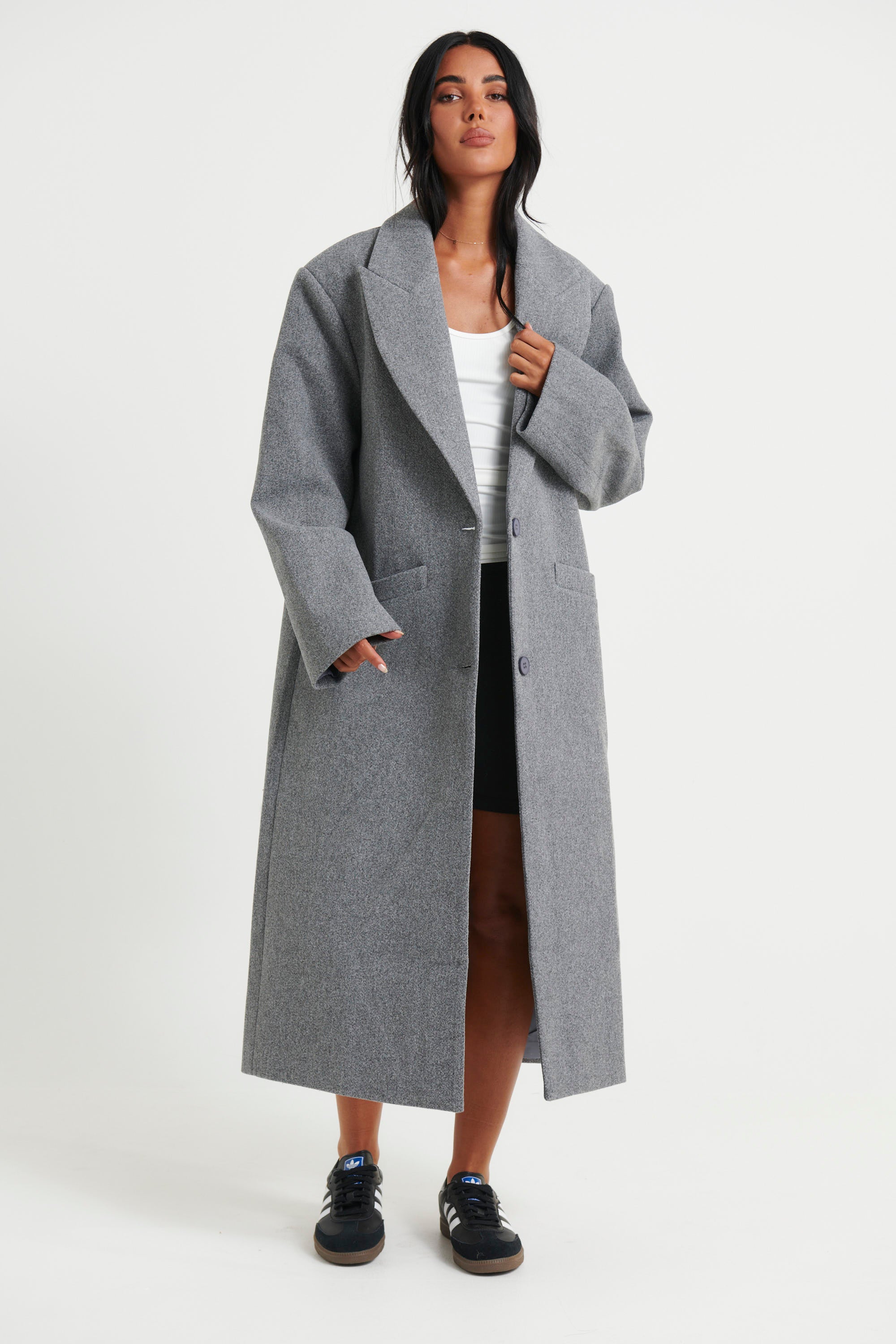 Olsen Coat Slate - FINAL SALE
