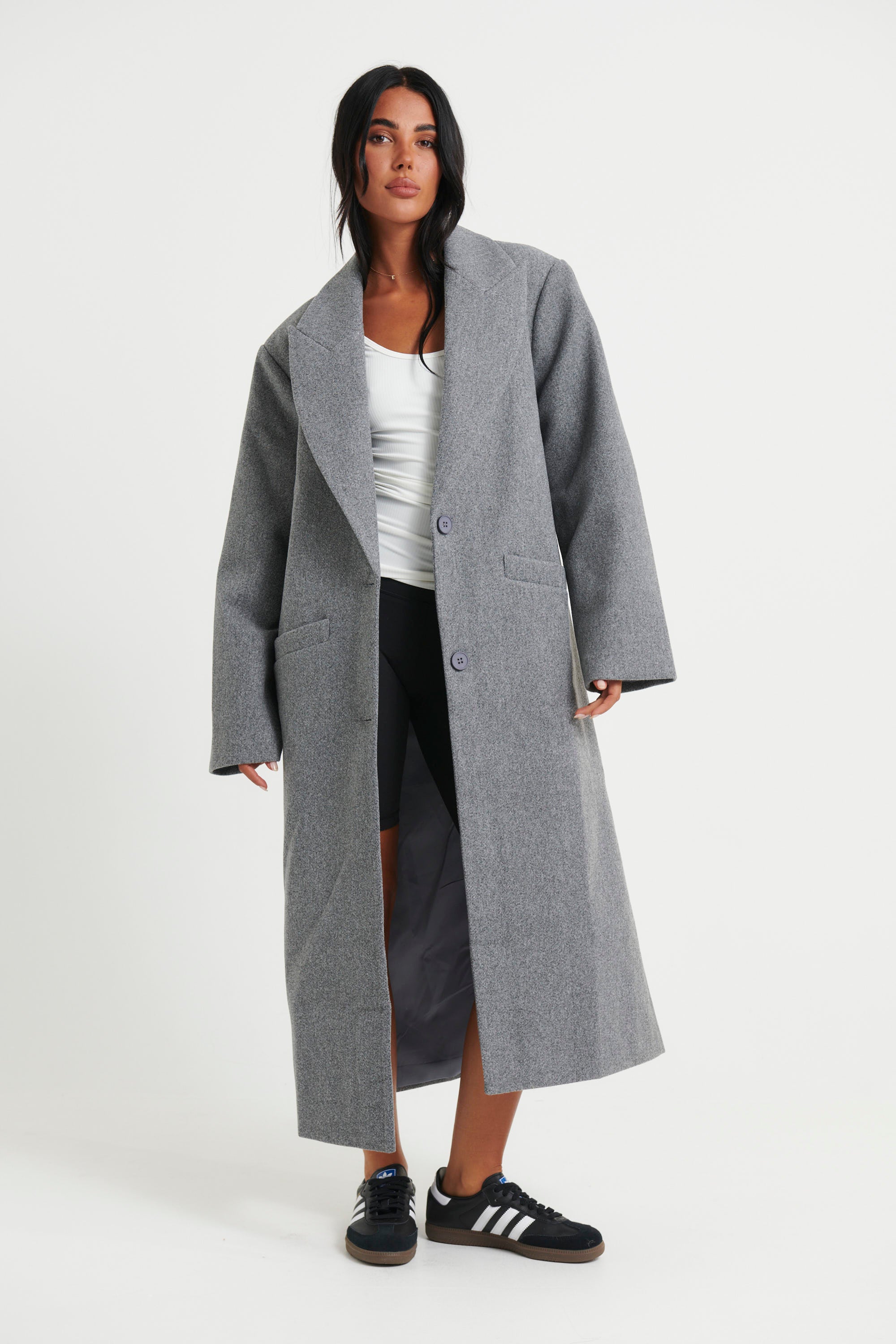 Olsen Coat Slate - FINAL SALE