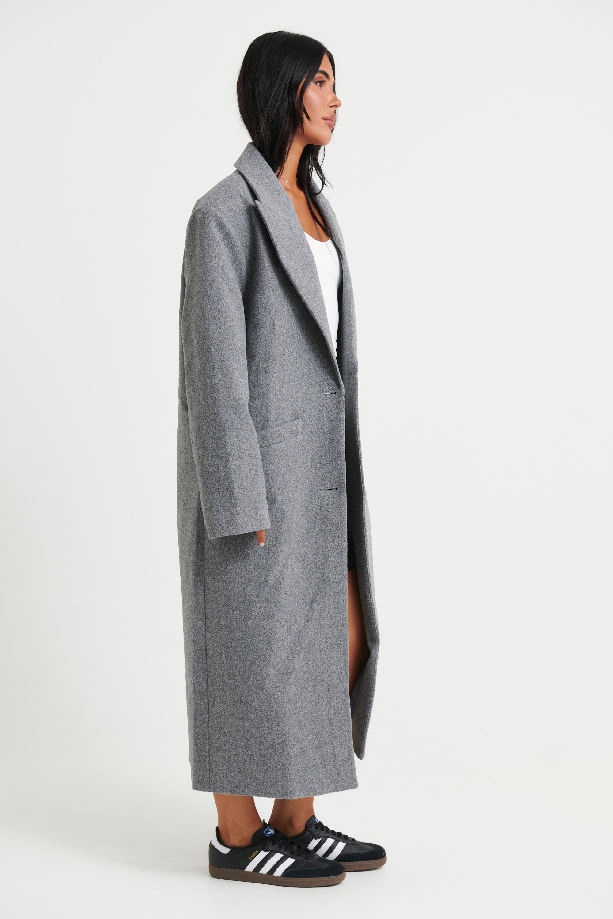 Olsen Coat Slate - FINAL SALE