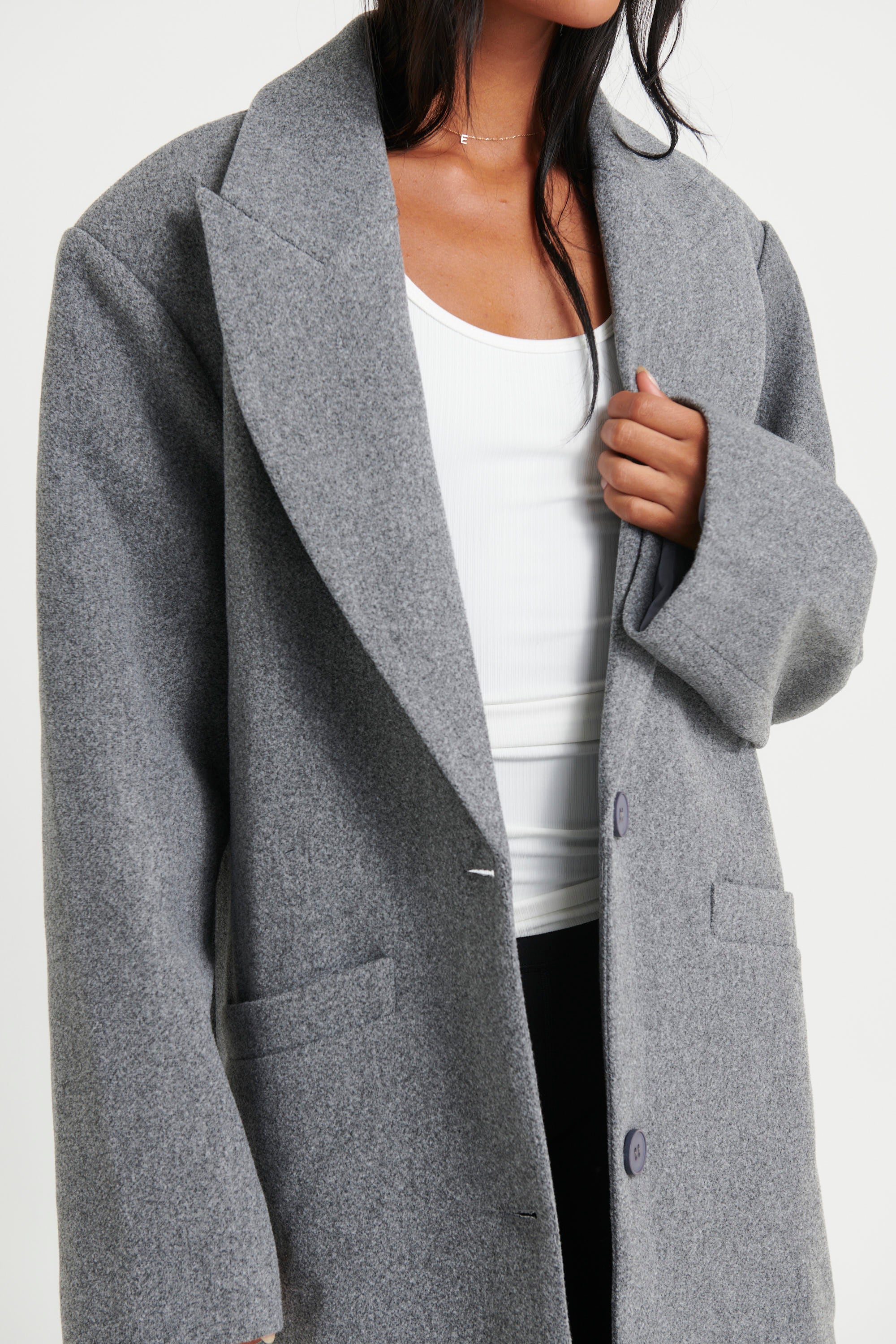 Olsen Coat Slate - FINAL SALE