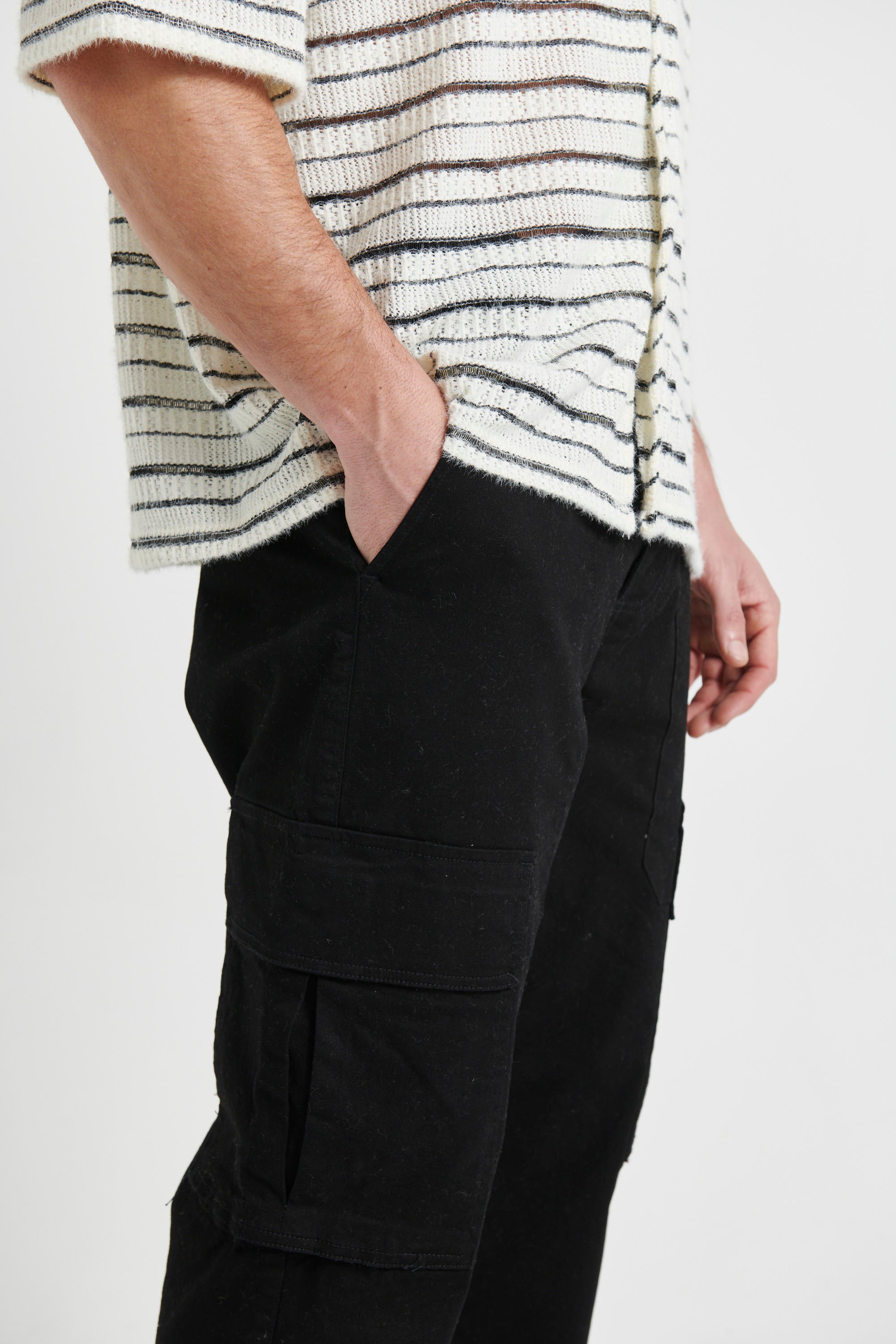 Damien Drop Cargo Pant Black