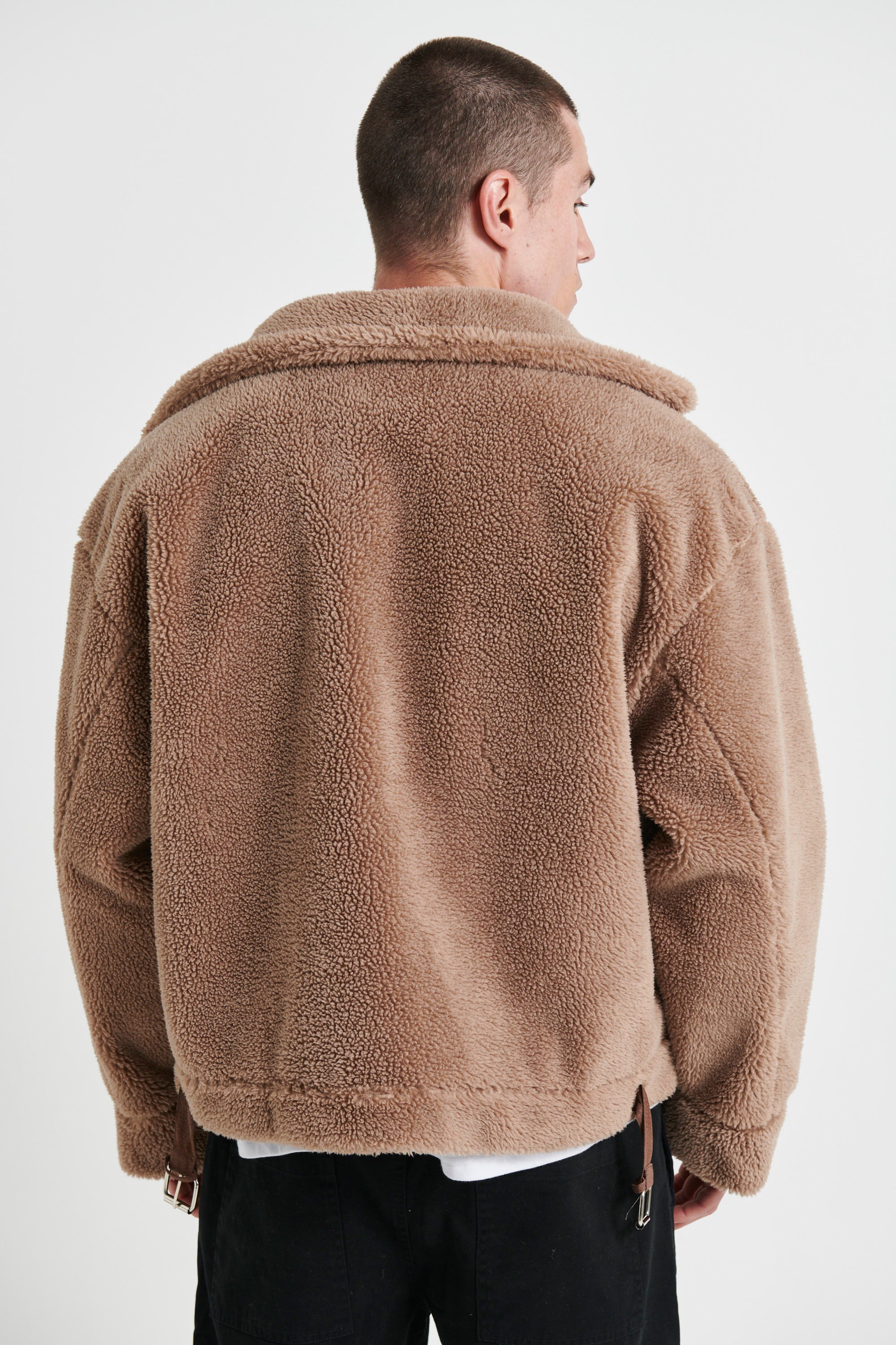 Travis Sherpa Jacket Tan - FINAL SALE
