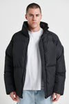 NTH Drop Shoulder Puffer Jacket Black