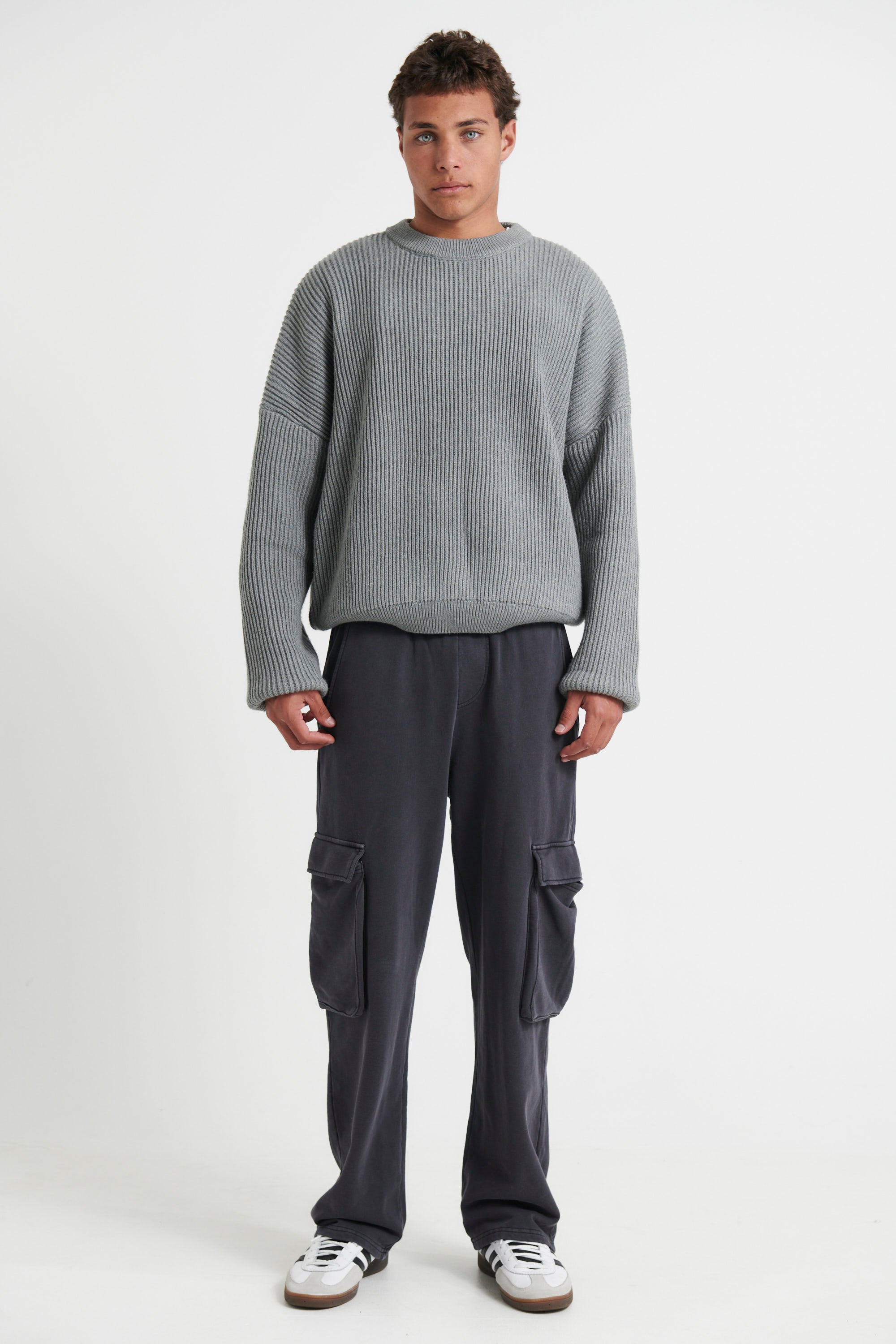 Soft Fleece Cargo Wash Black - FINAL SALE