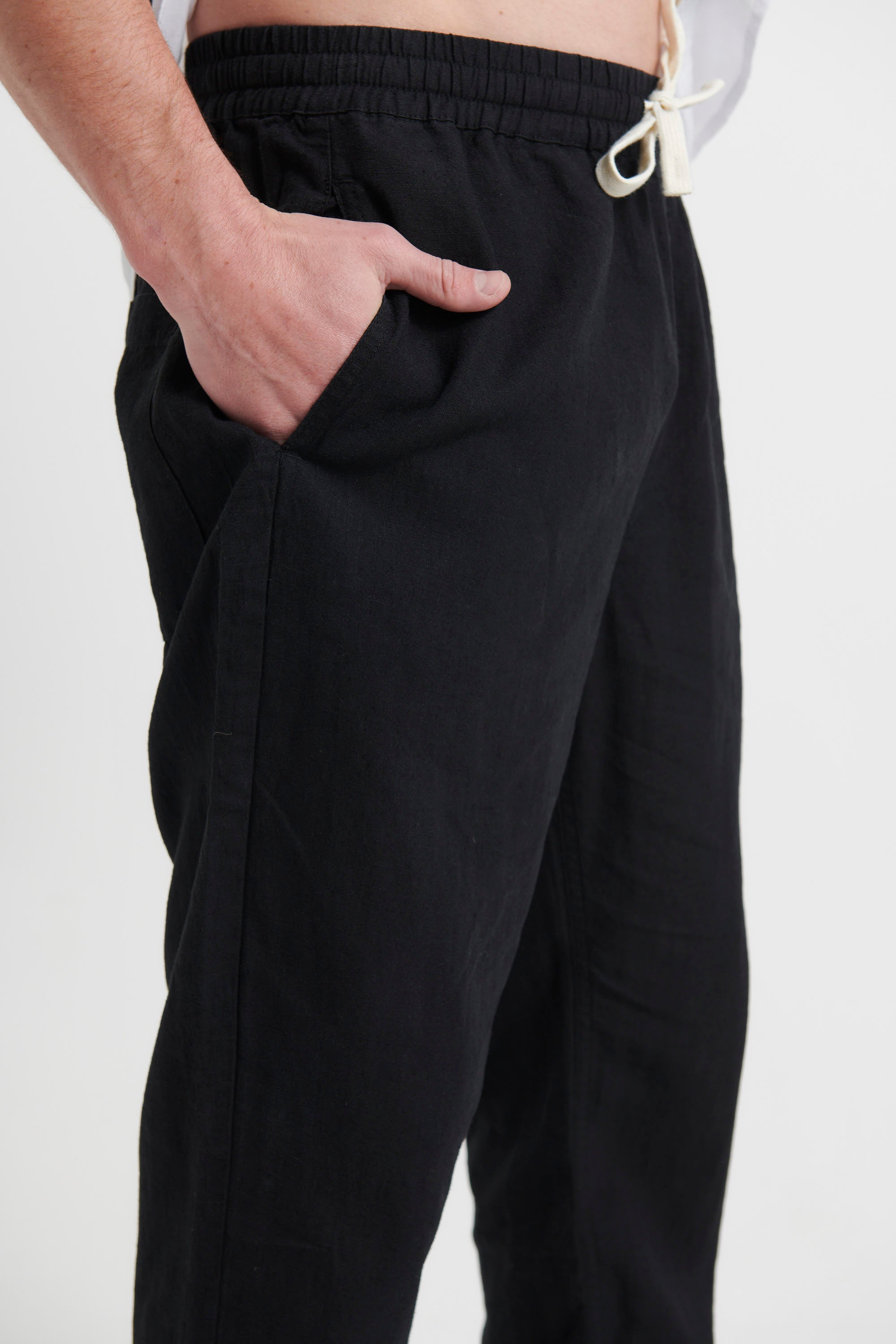 NTH Linen Pant Black
