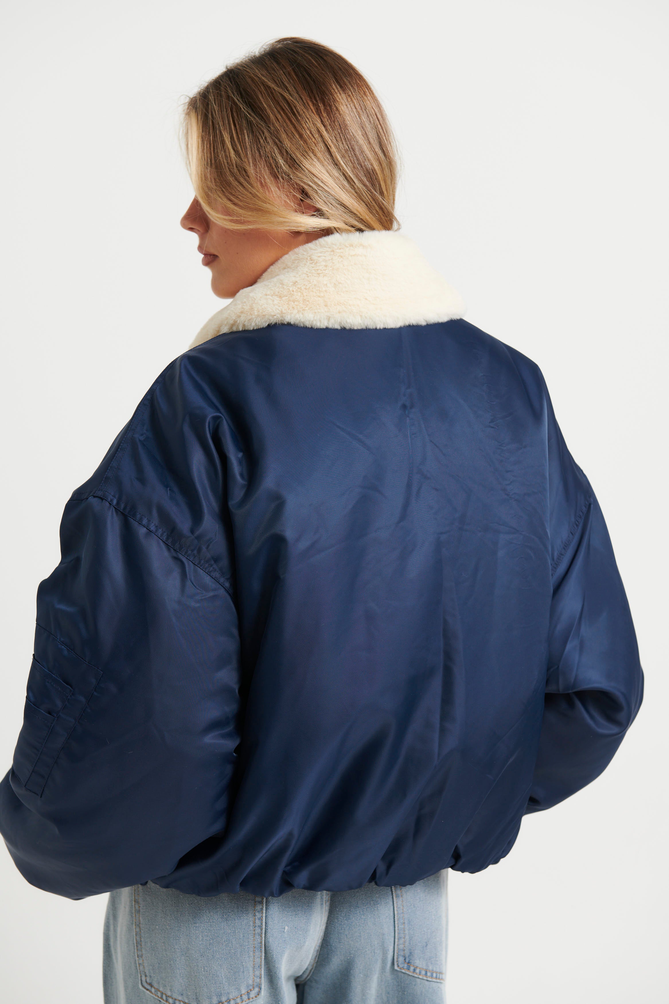Carla Puffer Navy - FINAL SALE